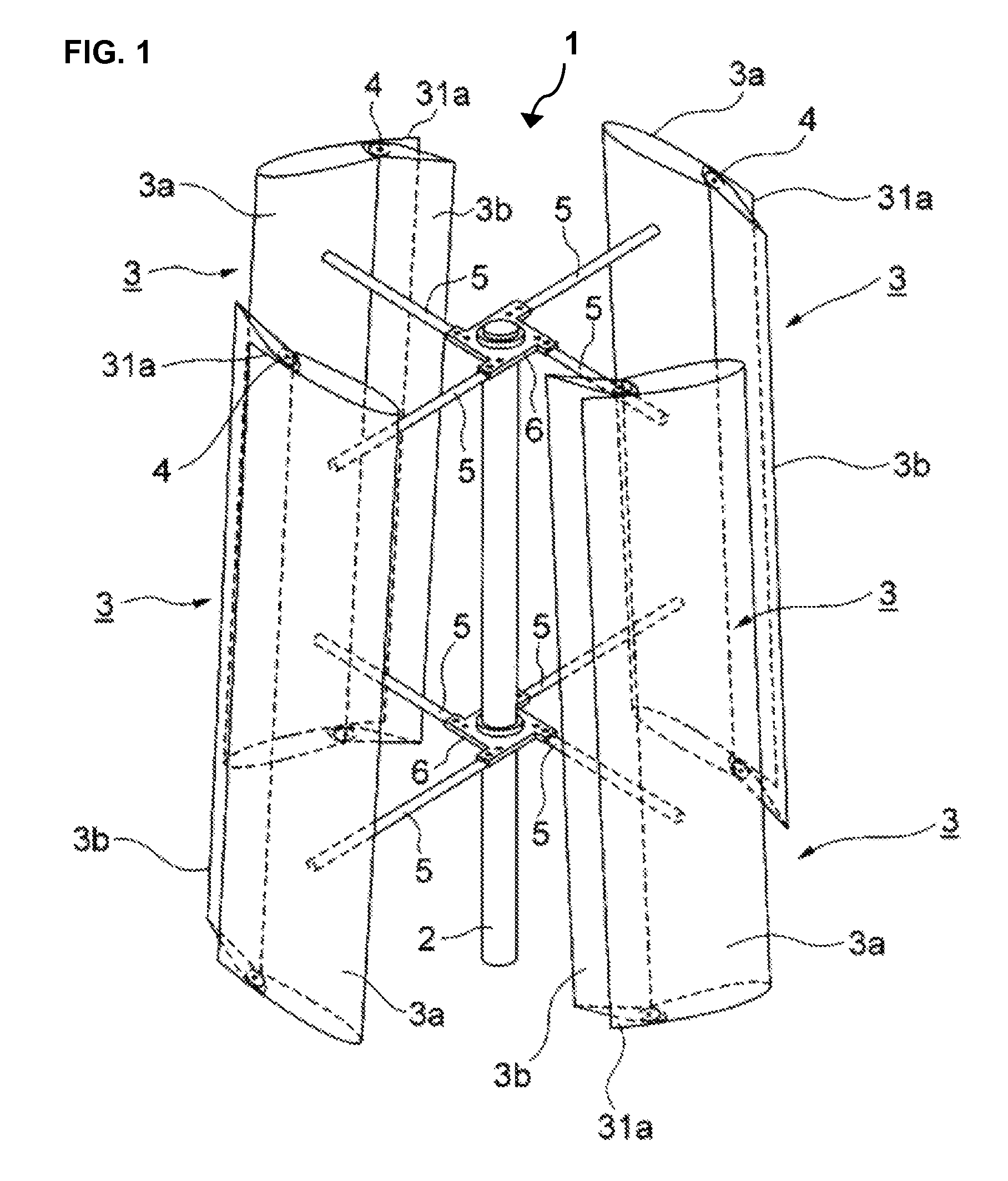 Vertical axis windmill and wind turbine system for generating electricity from wind energy