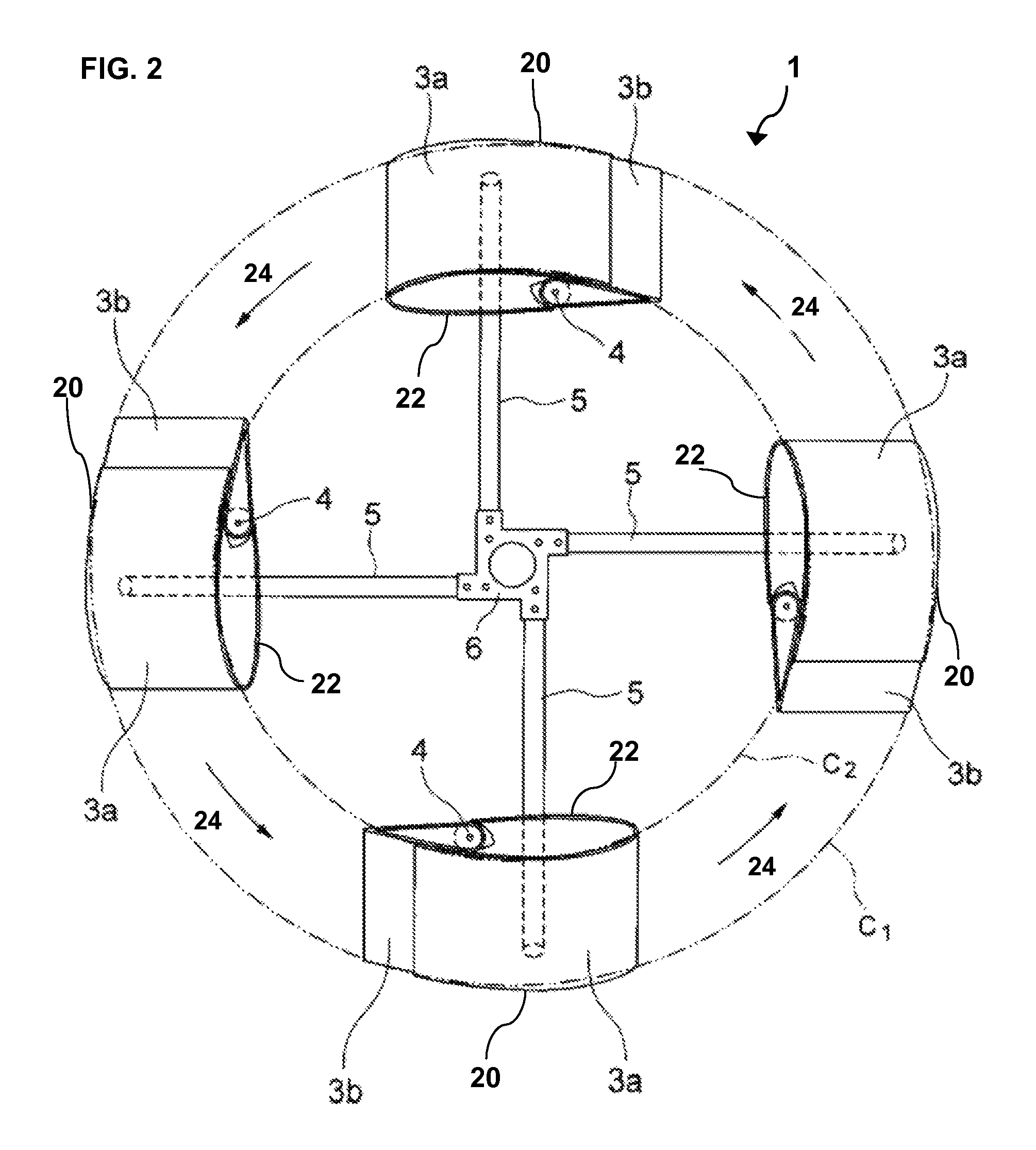 Vertical axis windmill and wind turbine system for generating electricity from wind energy