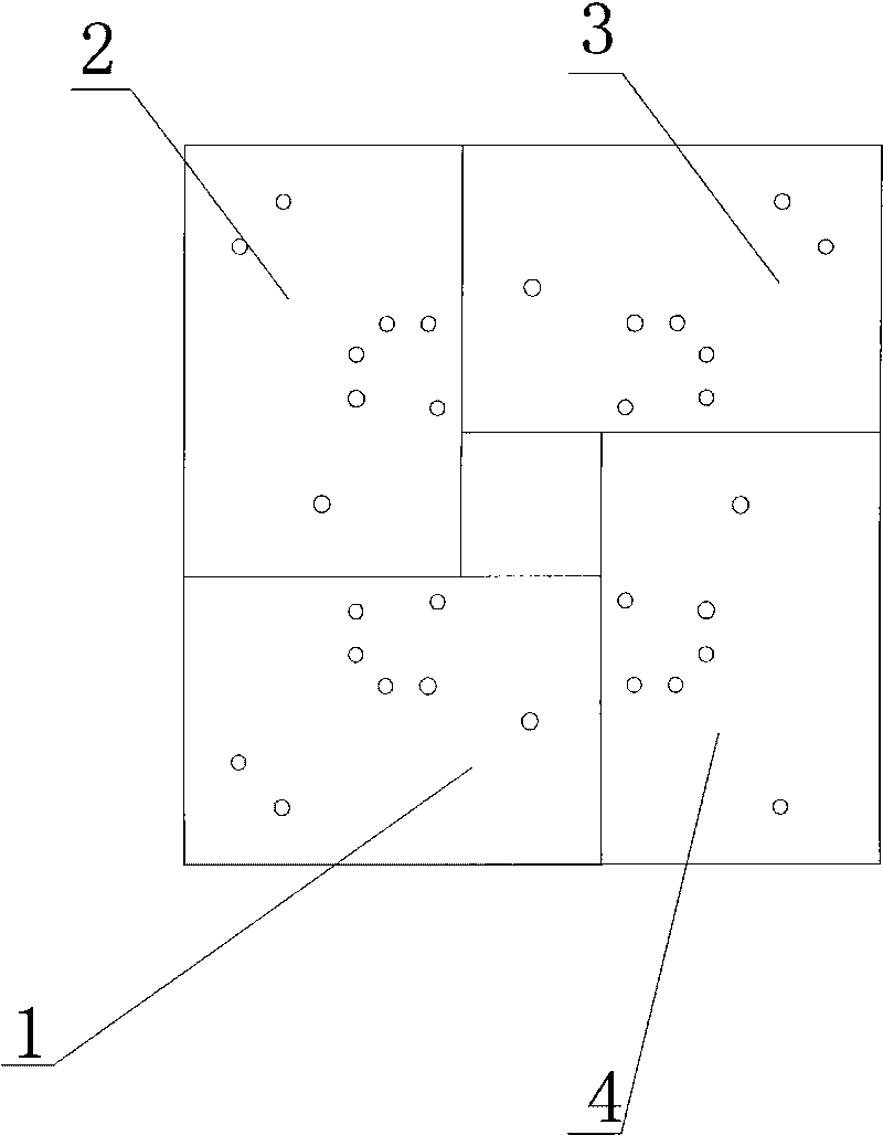 Reinforced concrete foundation for mounting assembled tower crane