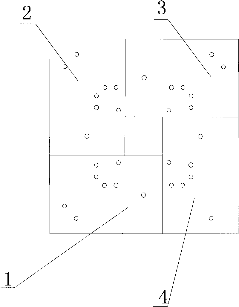 Reinforced concrete foundation for mounting assembled tower crane