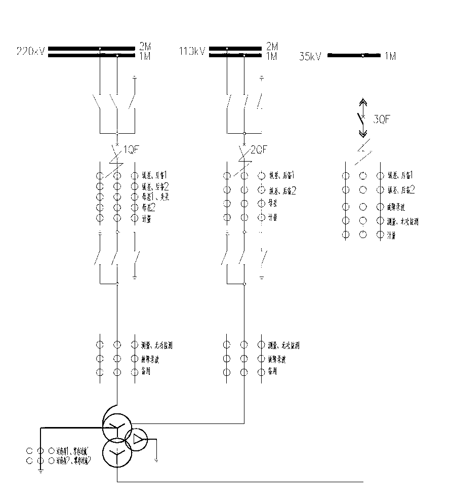 Relay protection method capable of quickly removing dead zone fault of transformer