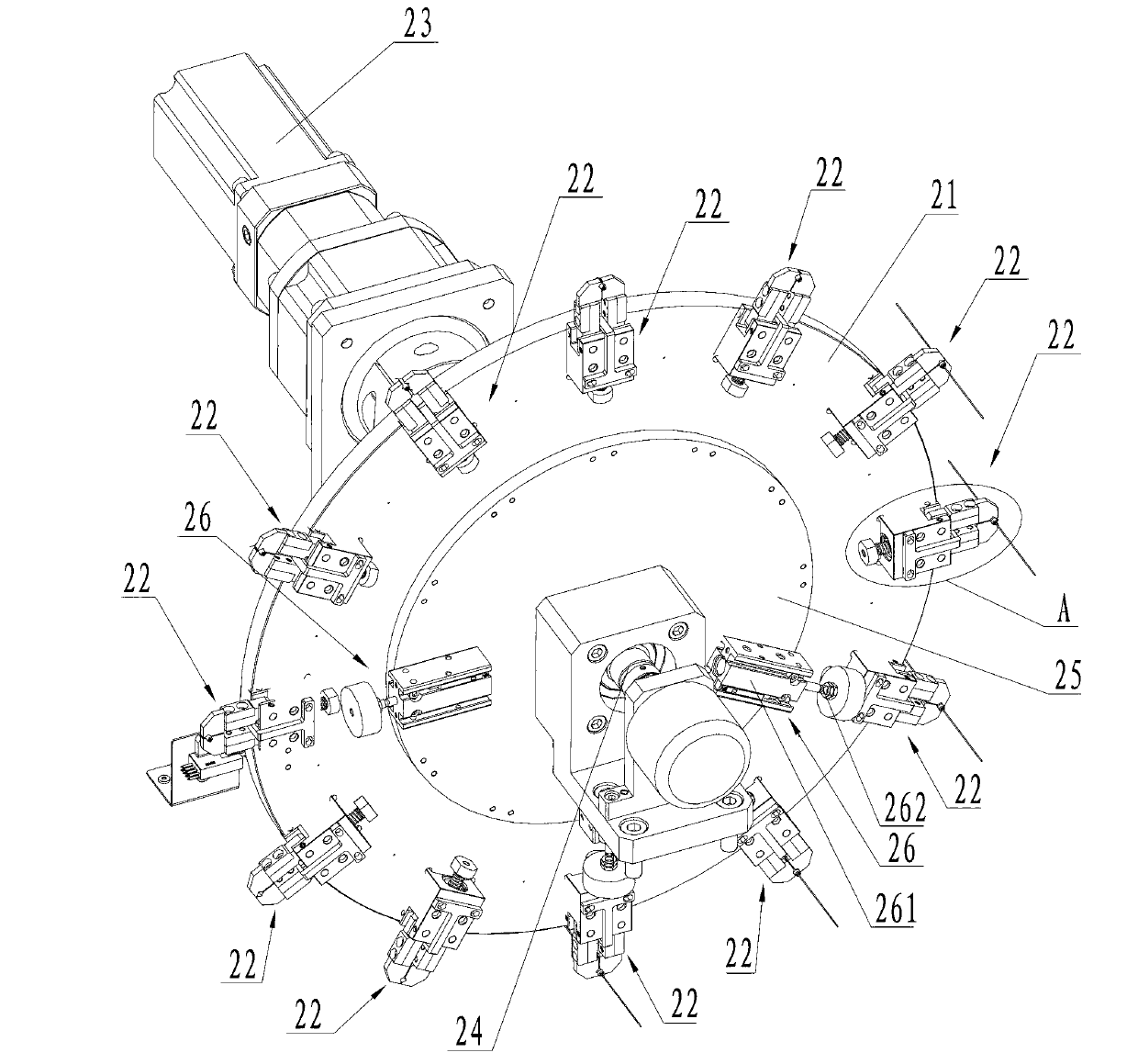 Automatic assembly machine for lead protective tube