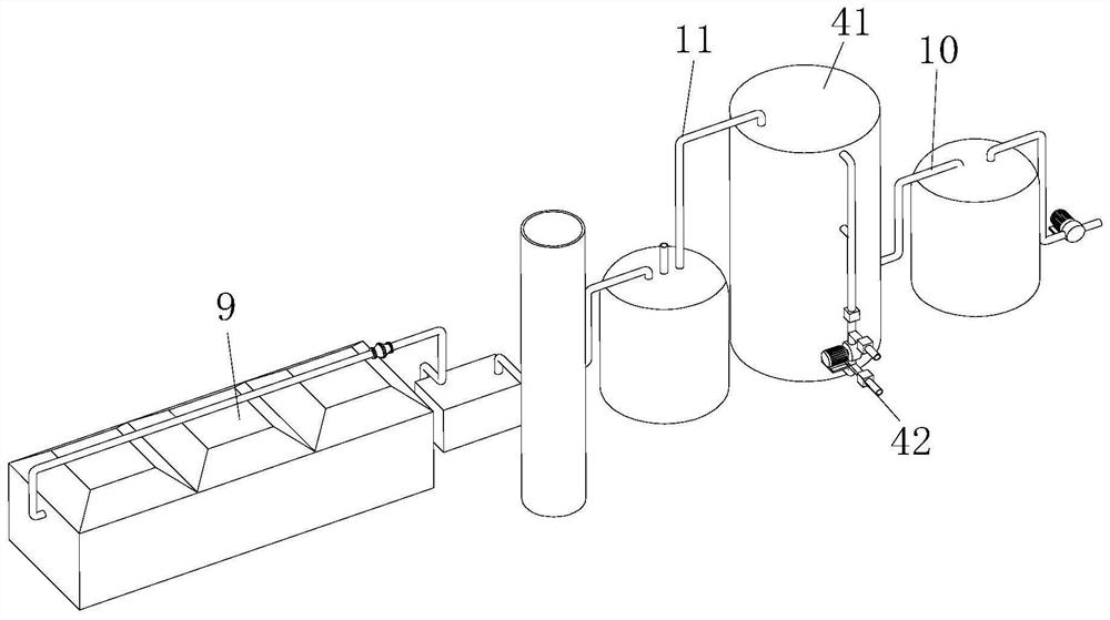 Coking VOCS tail gas treatment device