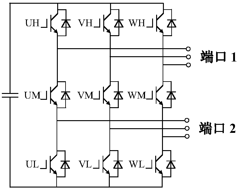 (3N+3) switched cascaded based multi-port energy-feedback high-voltage converter and control method thereof