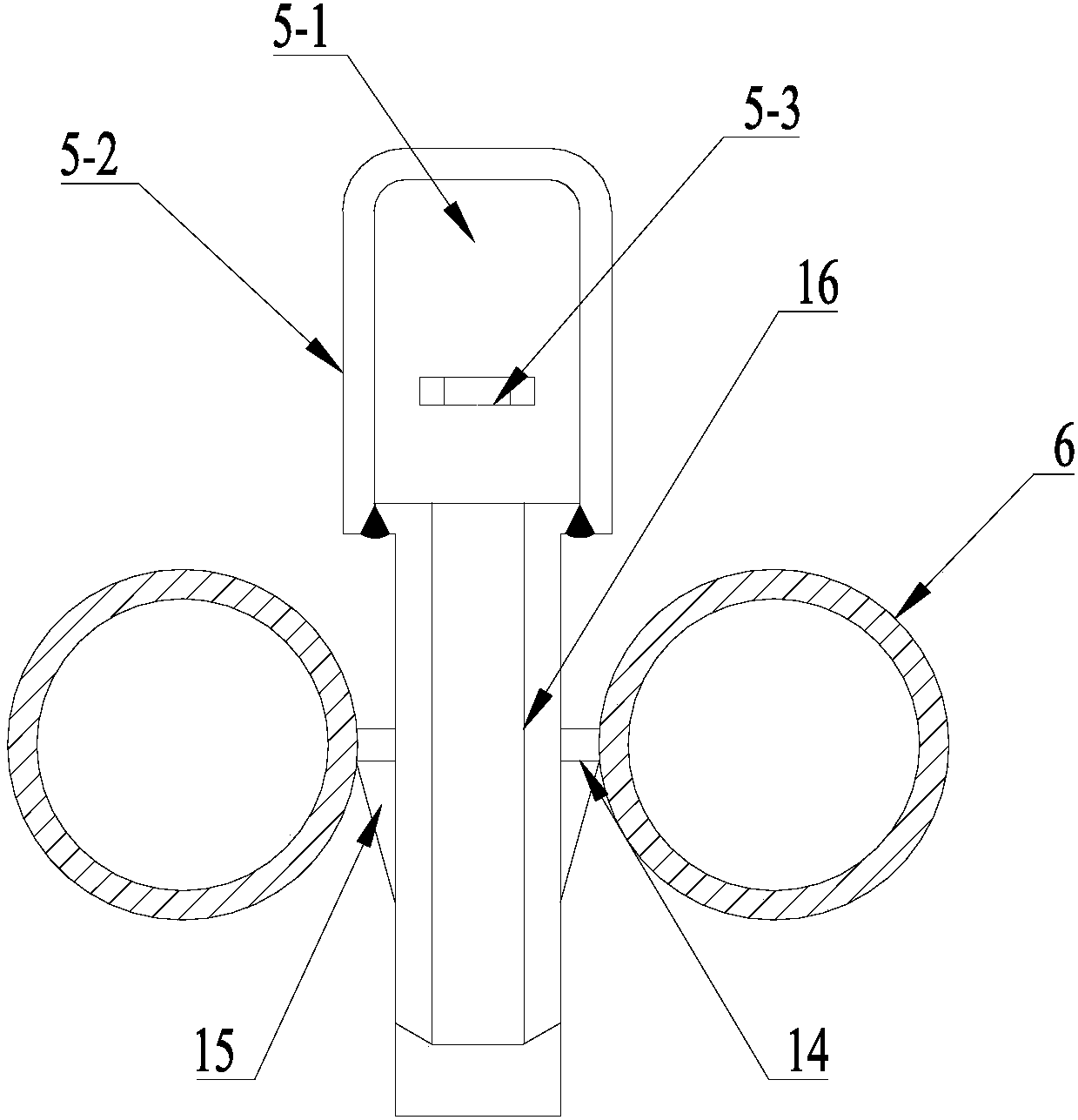 Boiler flue ash blowing system and ash blowing method