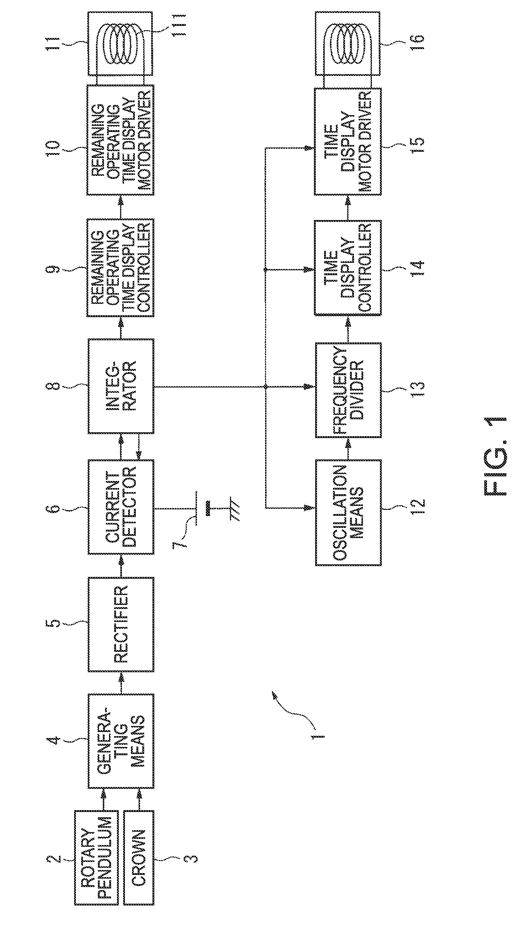 Electronic Timepiece with Generator Function