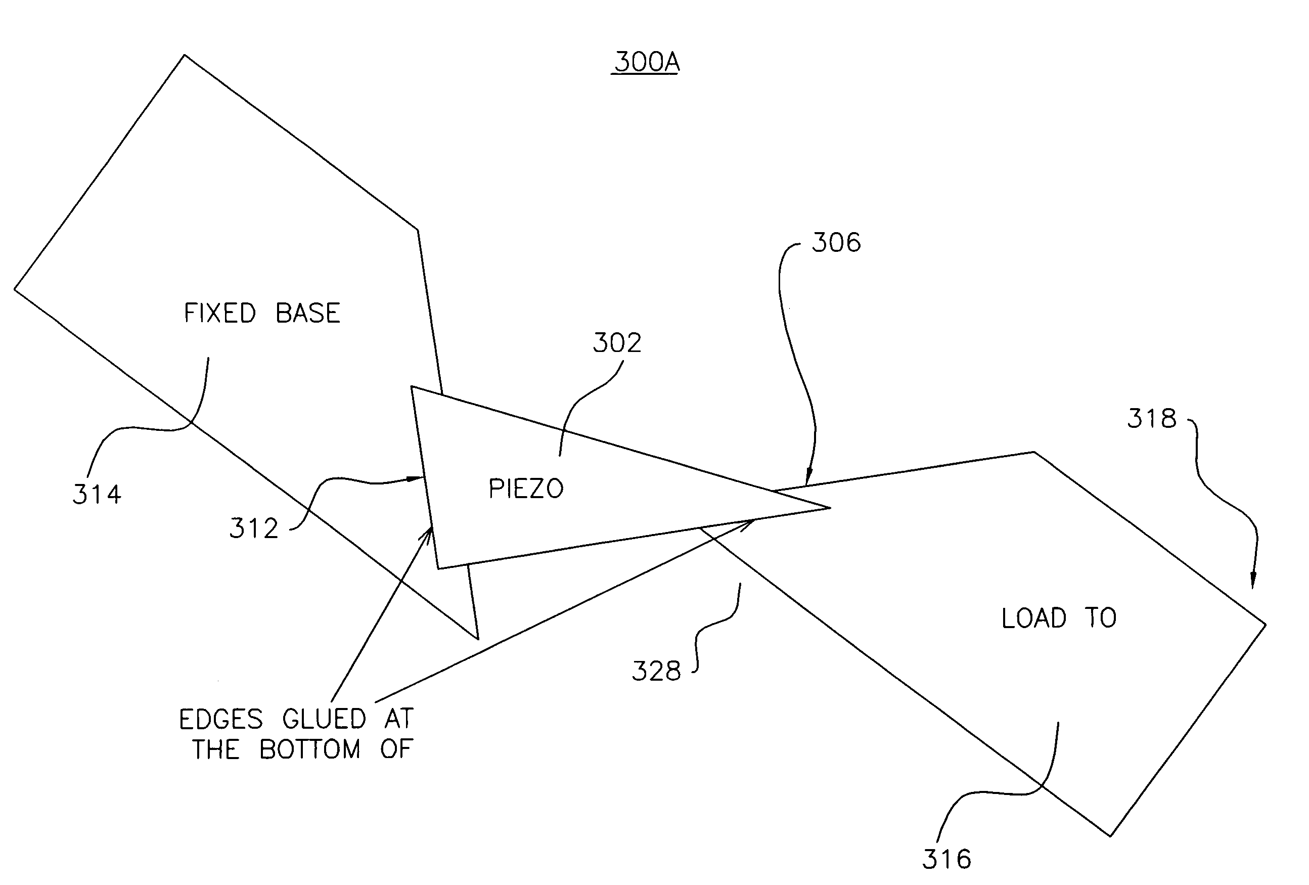 Single PZT actuator for effecting rotation of head suspension loads