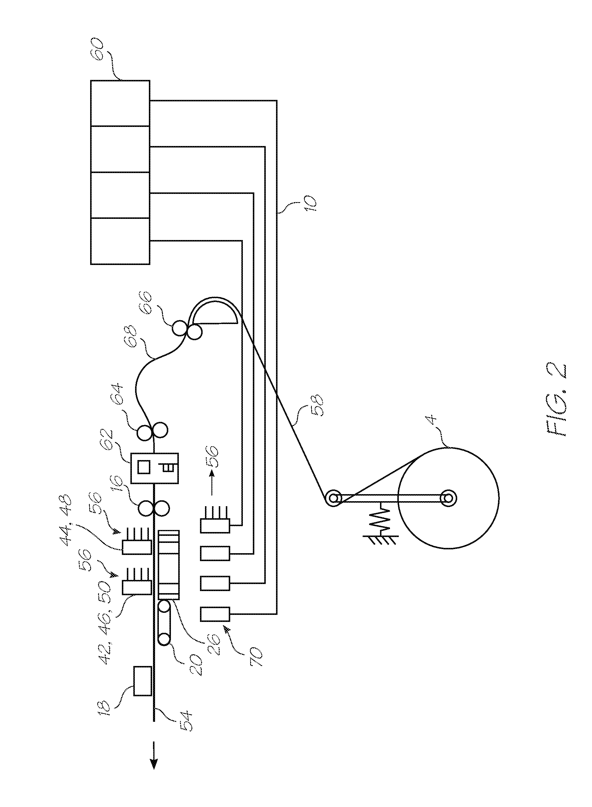 Printing system with independently operable printhead service modules