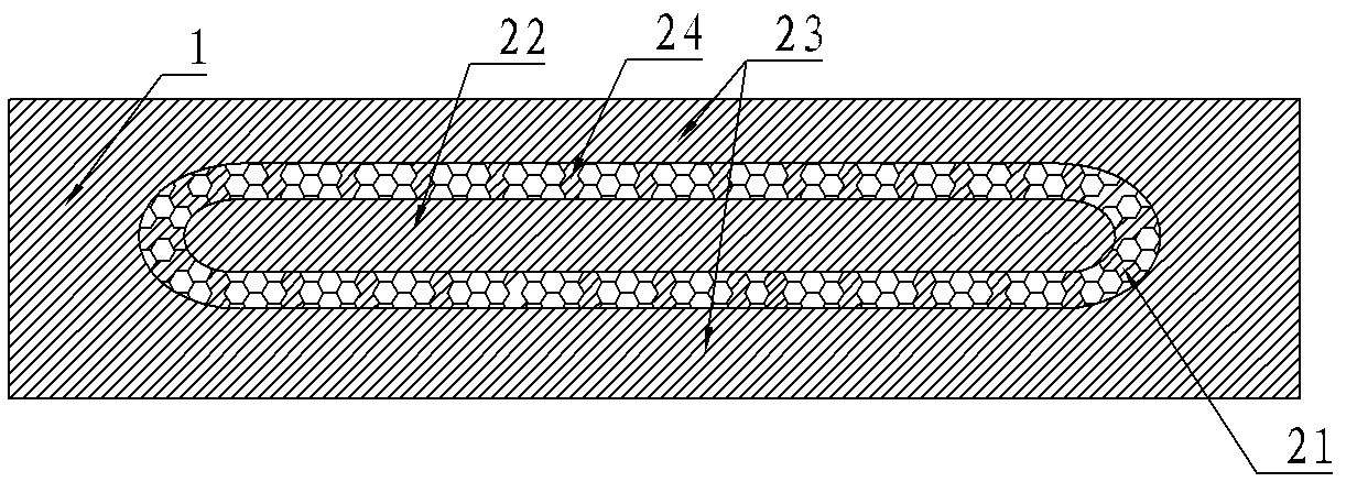 Electrode connection structure of semi-conductor electric heating piece