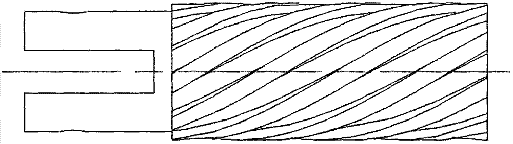 Electrical discharge machining (EDM) shaping method for external spiral structure