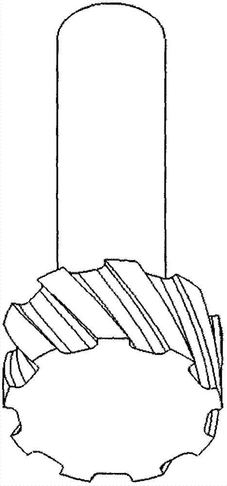 Electrical discharge machining (EDM) shaping method for external spiral structure