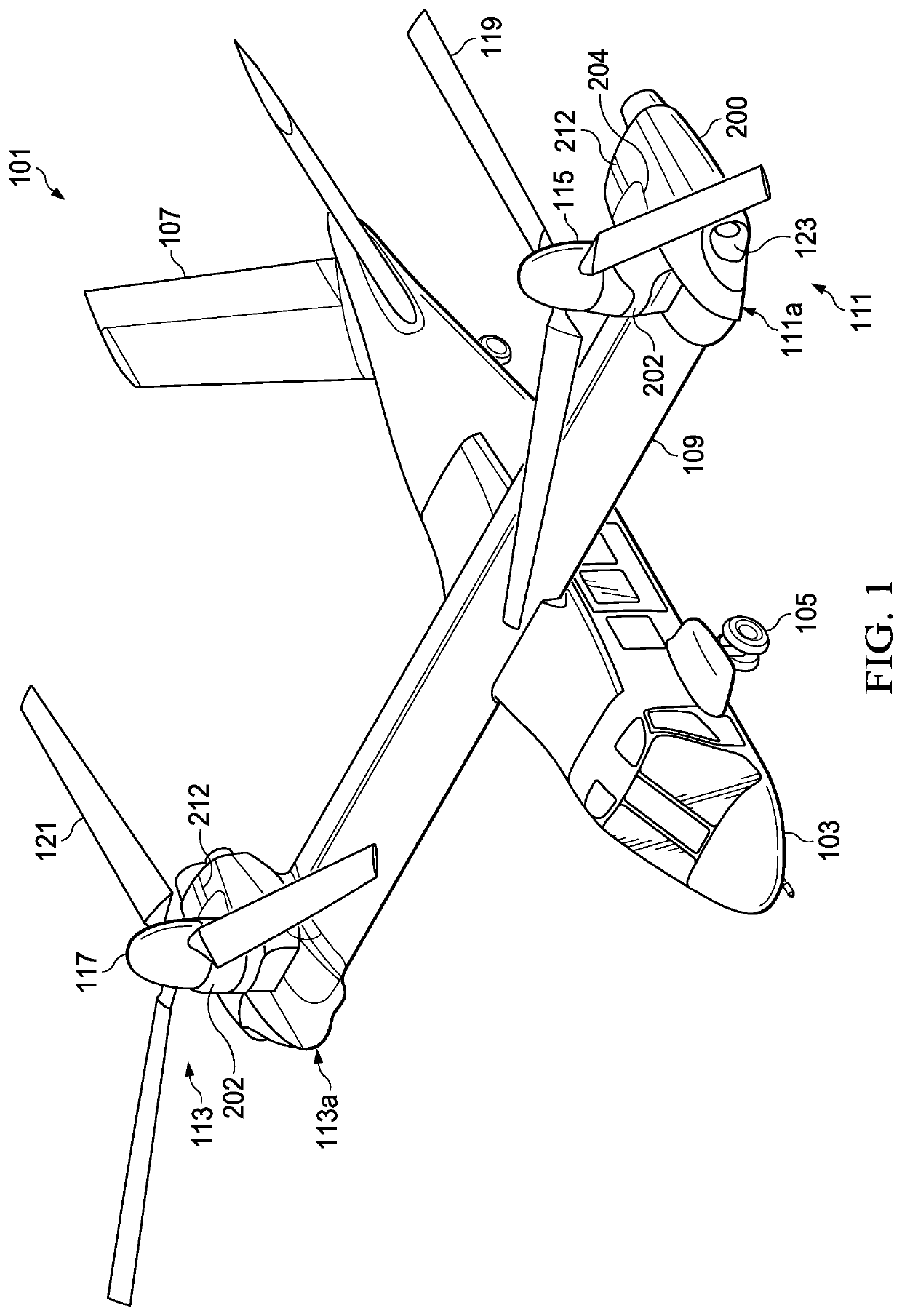 Bogie mechanism for a tiltrotor proprotor door