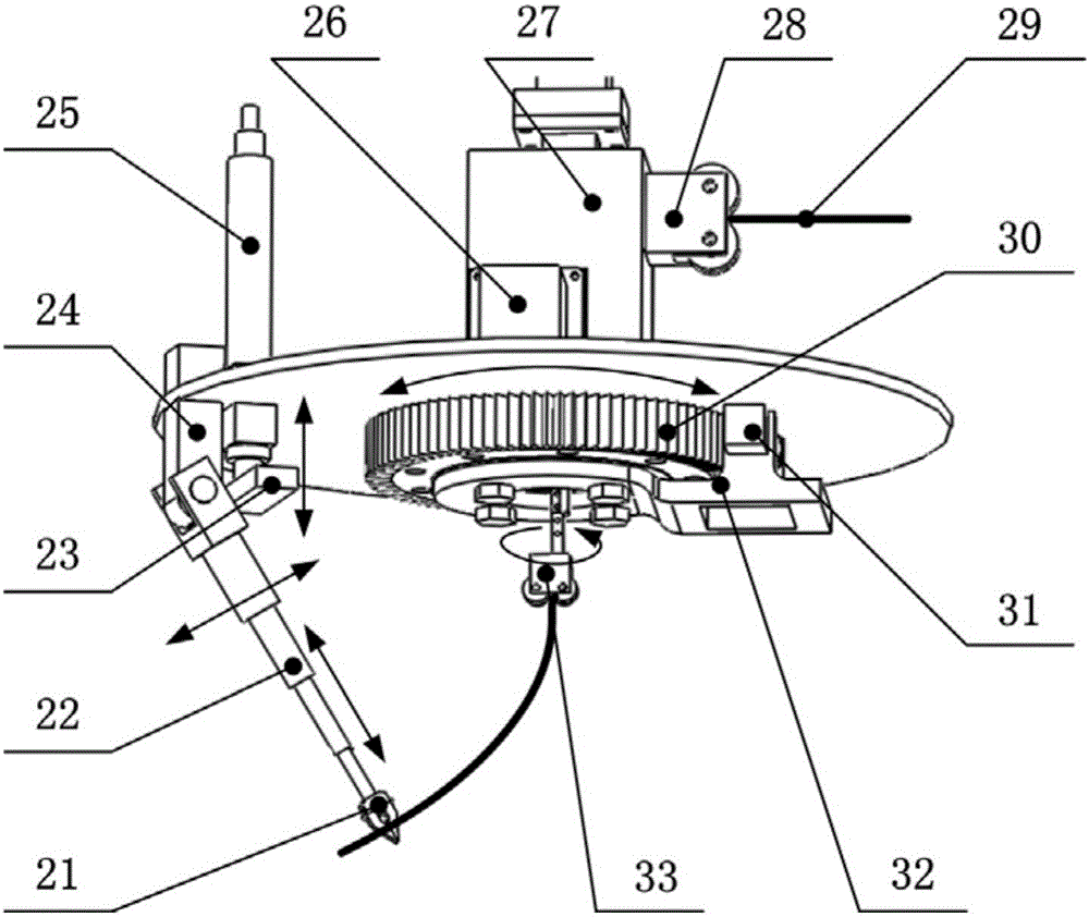 Carbon fiber sensing element embedding device and method based on rapid prototyping manufacturing technology