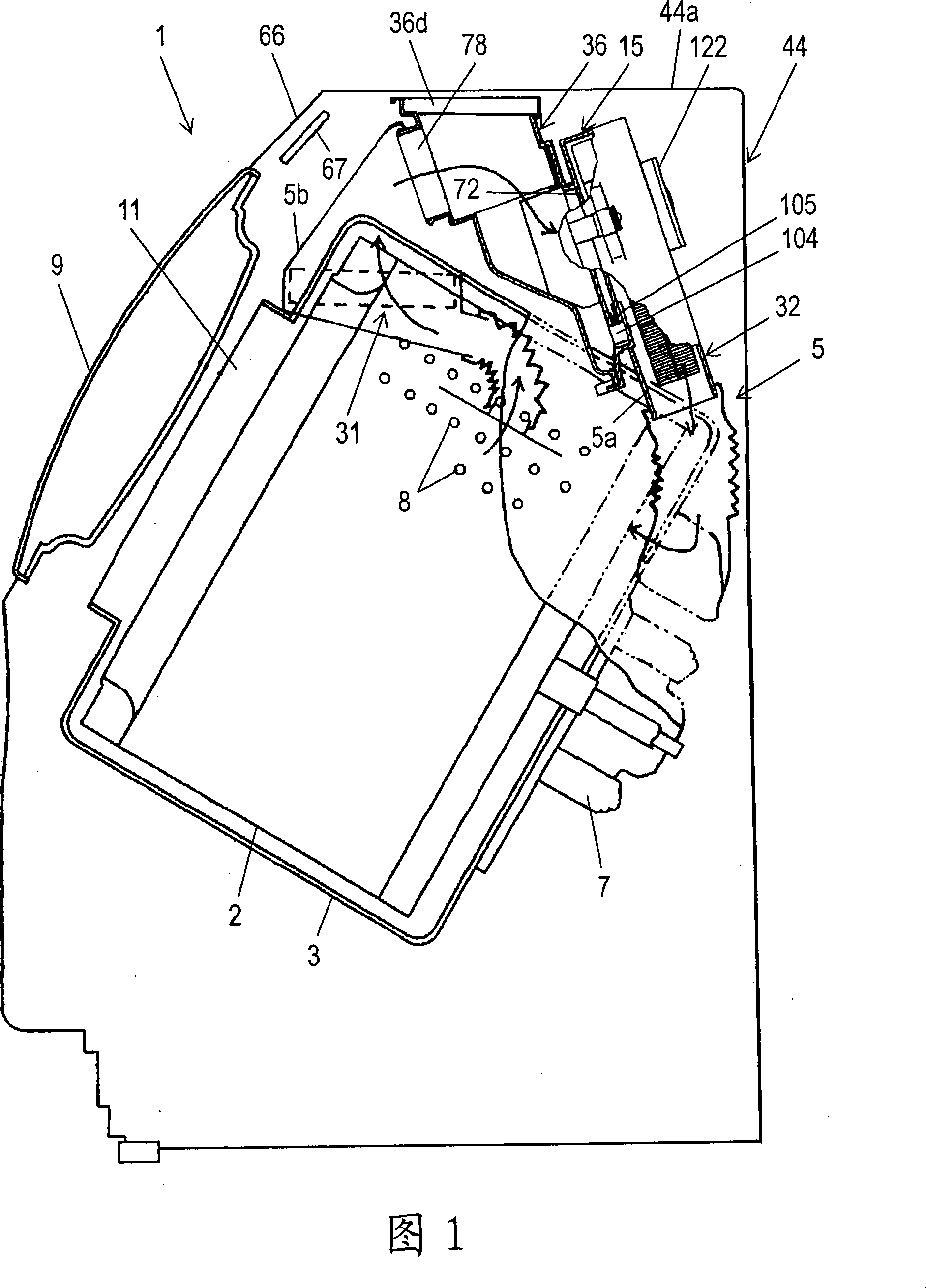 Roller washing and drying machine