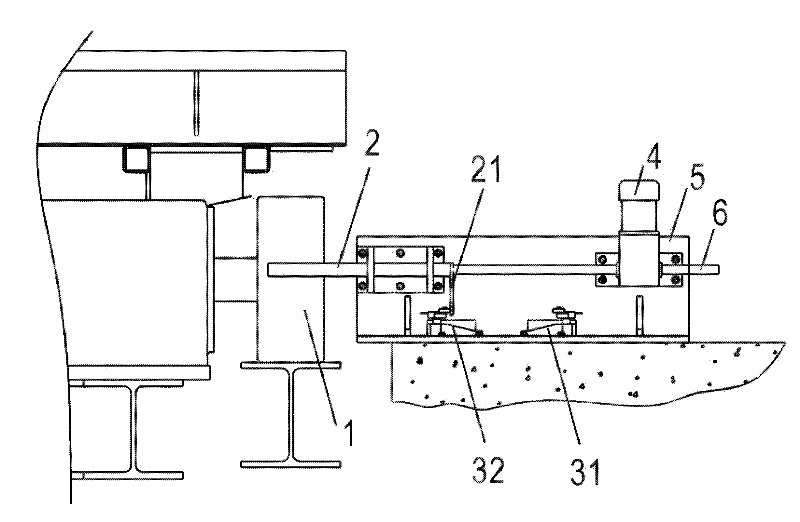 Falling prevention device of carrying trolley and three-dimensional parking garage