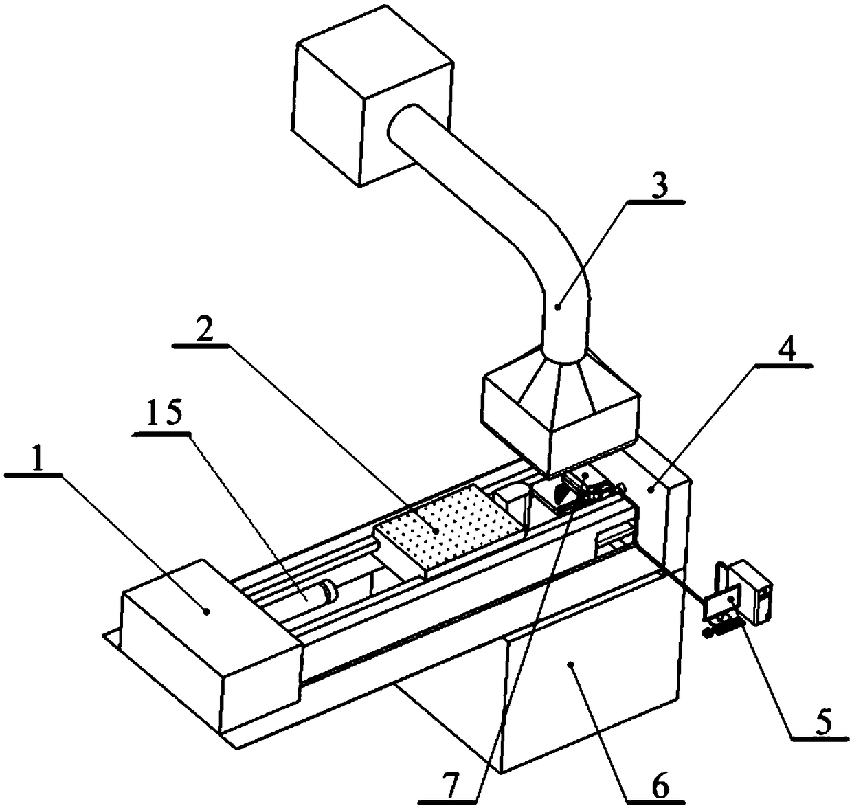 A battery pack impact test device