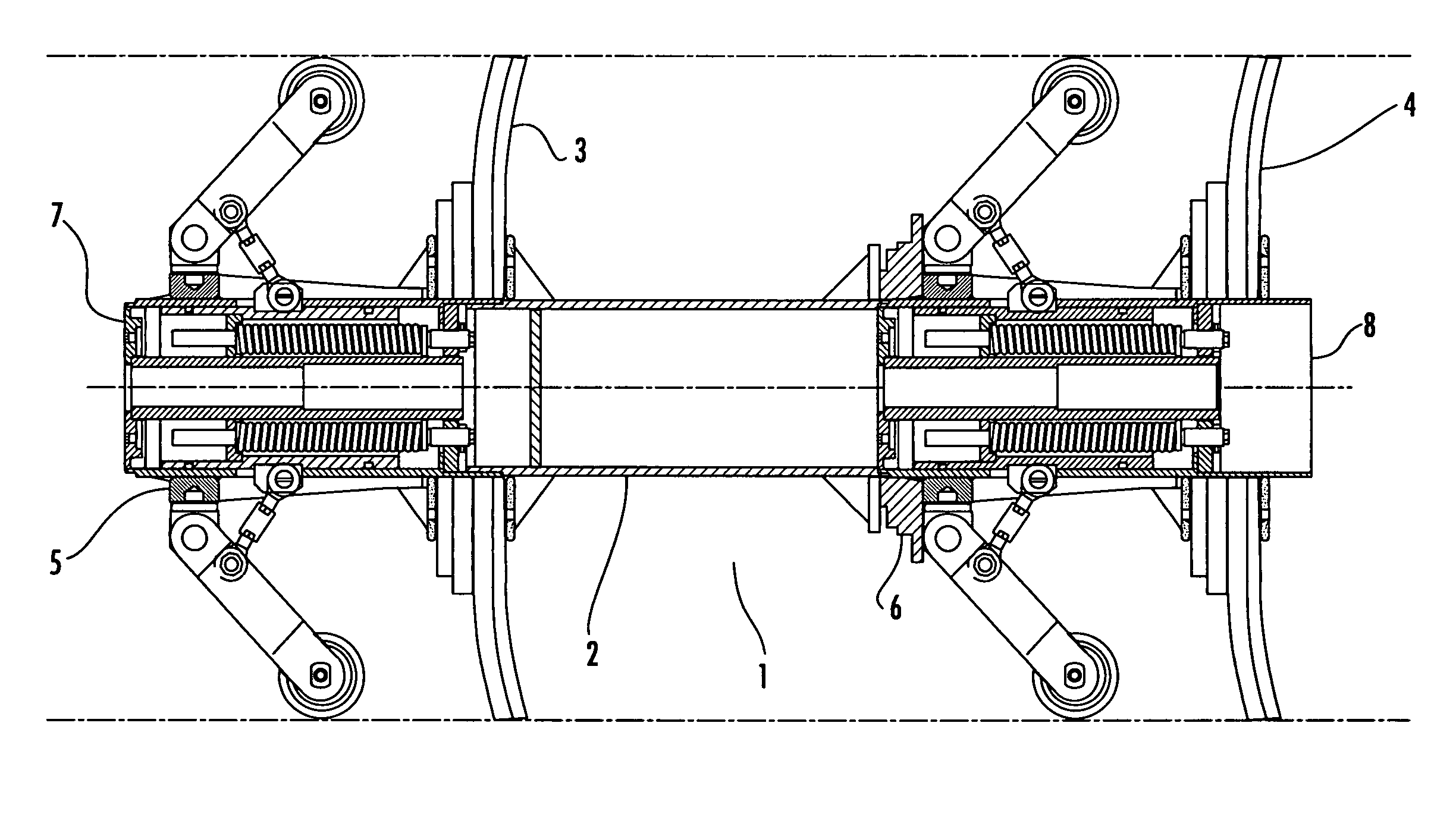 Centre line multidimensional suspension system