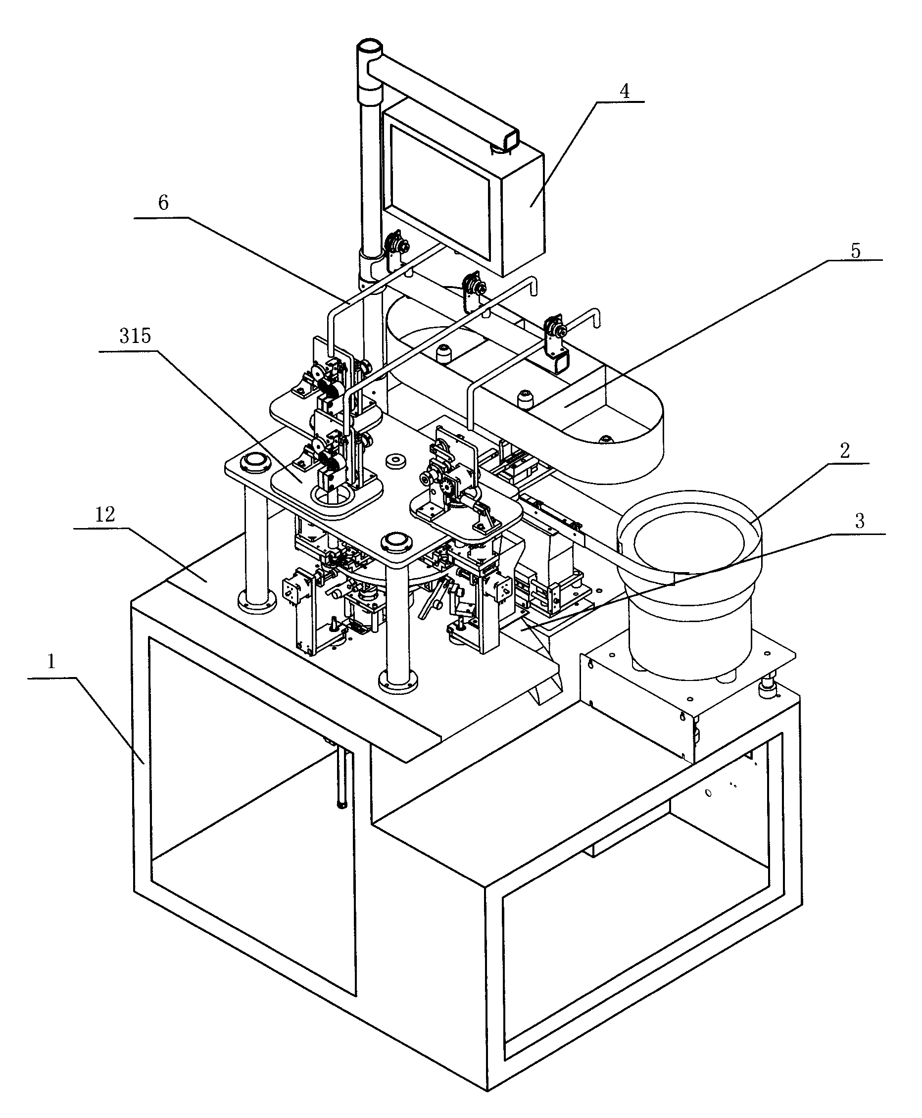 Miniature multi-section magnetic ring coiling machine