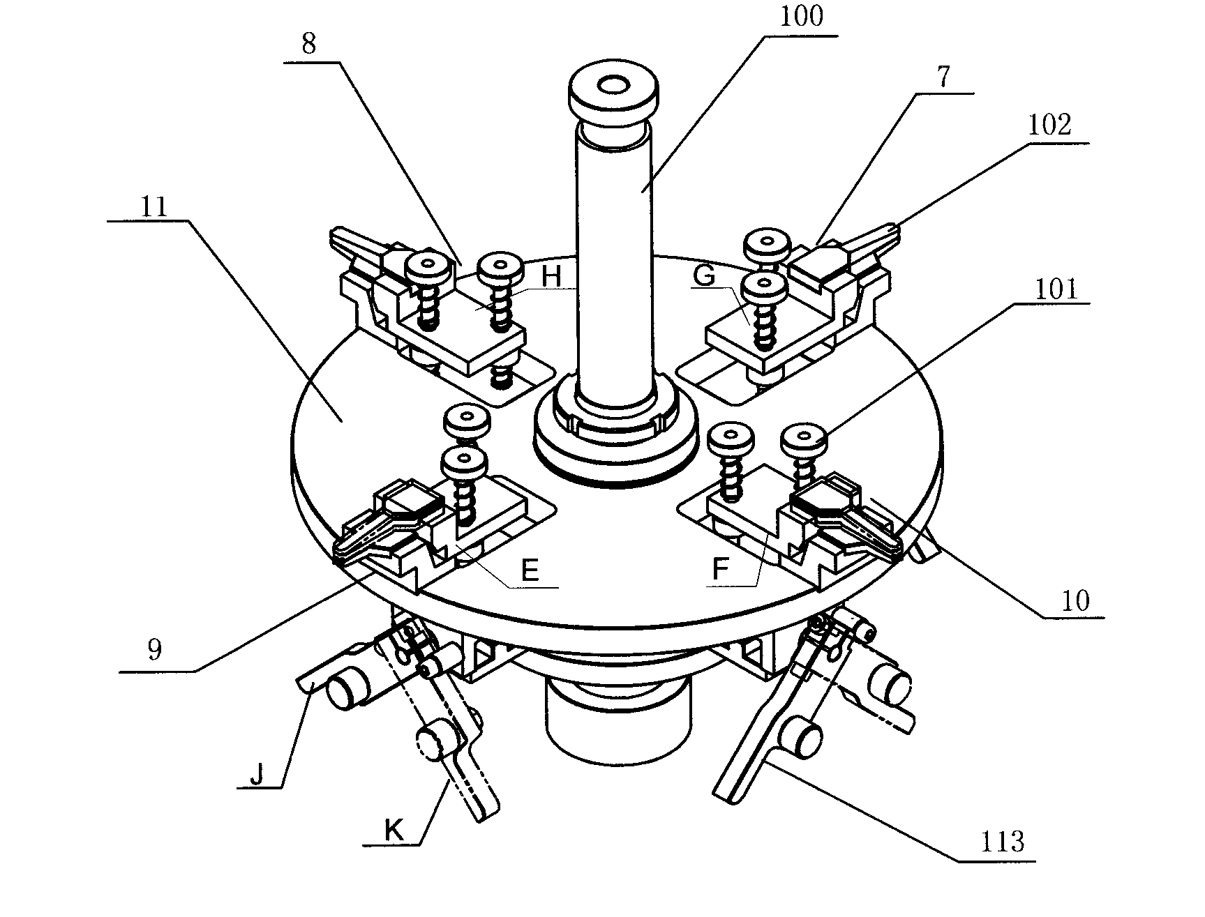 Miniature multi-section magnetic ring coiling machine