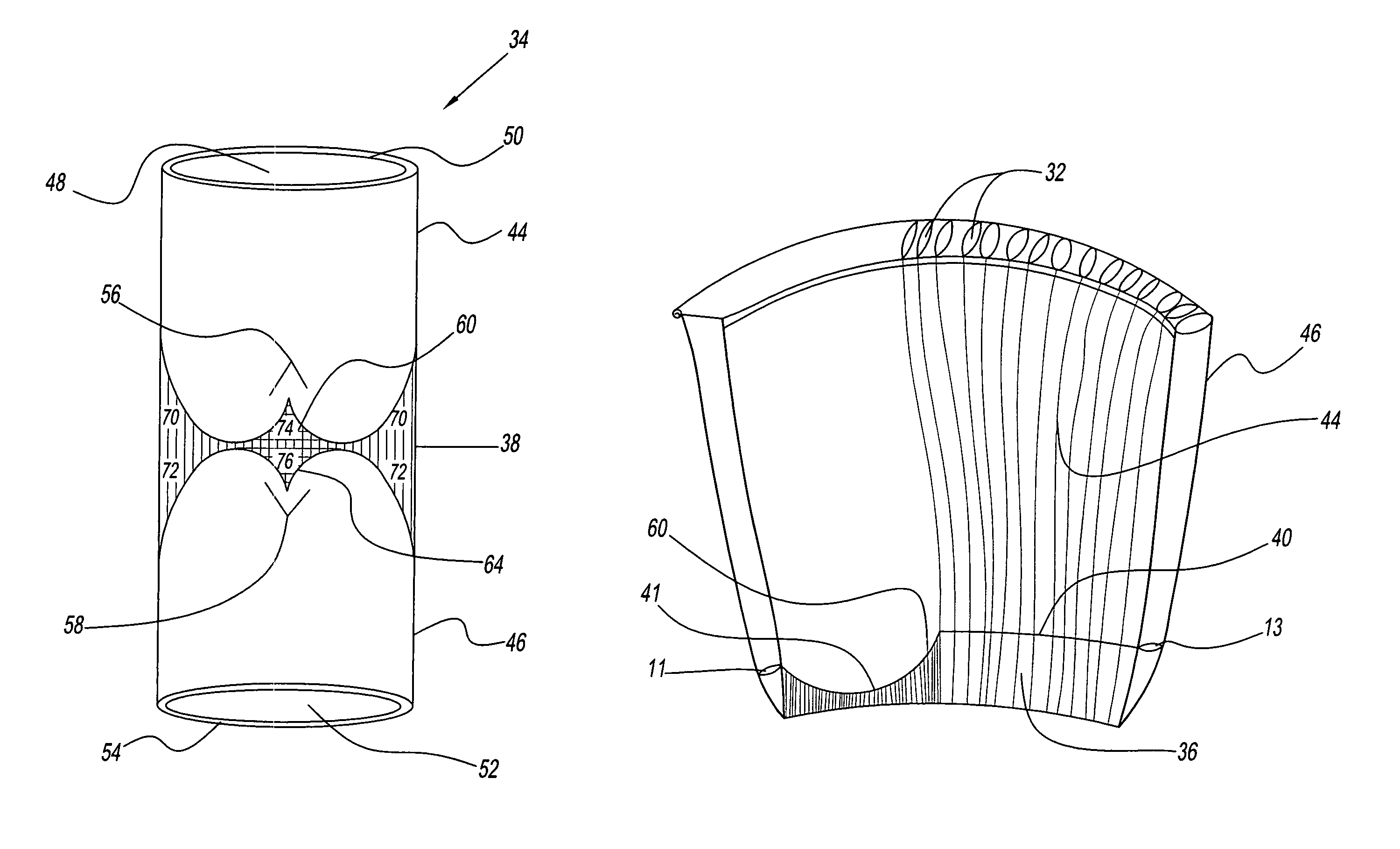 Two-ply blank and a method of manufacturing a circularly knitted two-ply blank