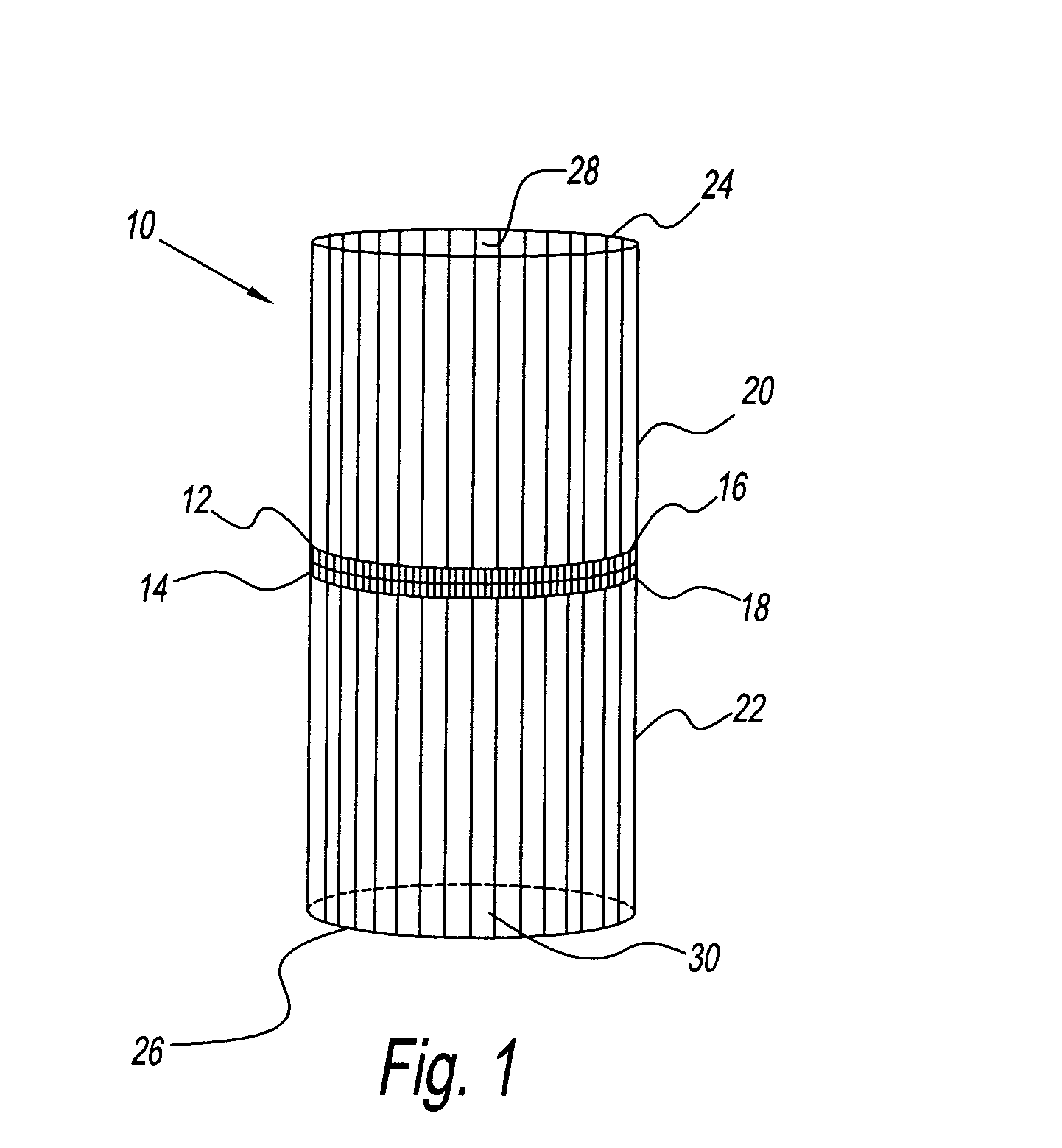 Two-ply blank and a method of manufacturing a circularly knitted two-ply blank