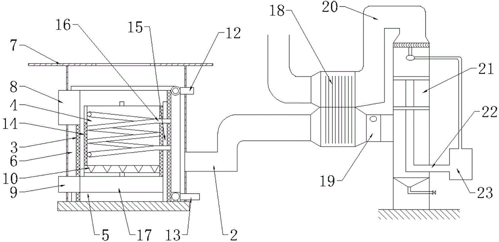 Energy-saving efficient environment-friendly air returning boiler