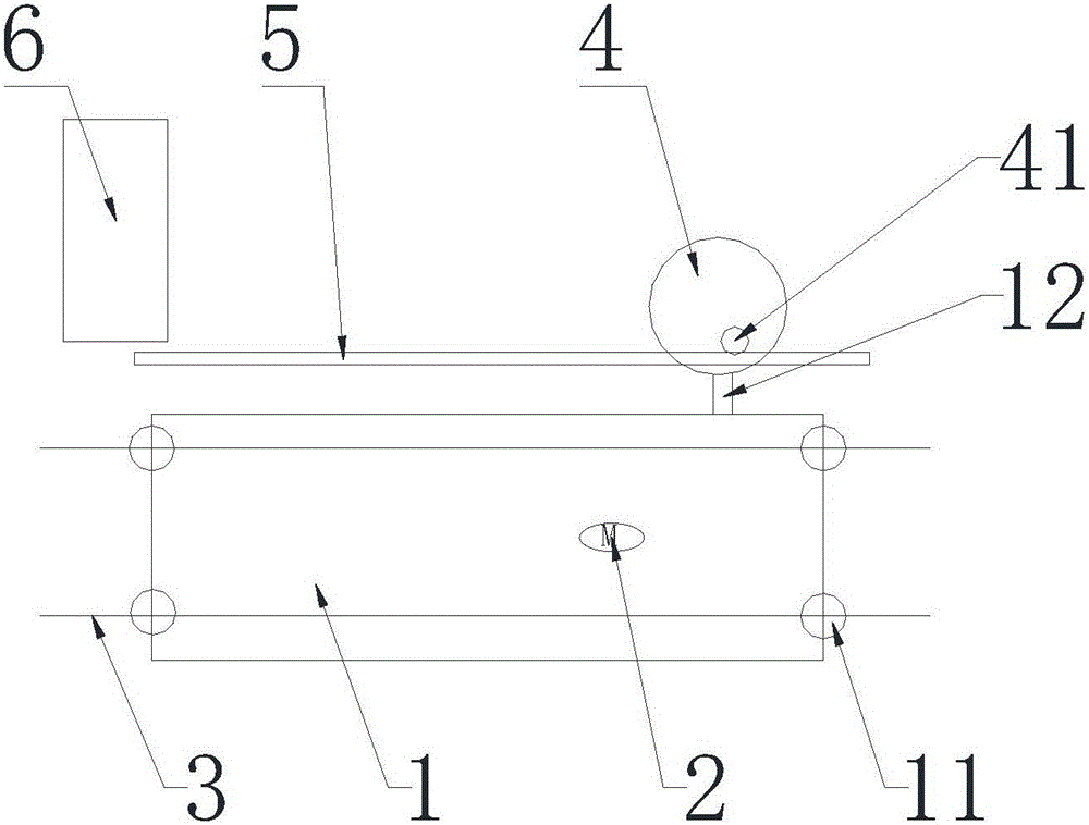 Steel-plate electric flat carriage control device