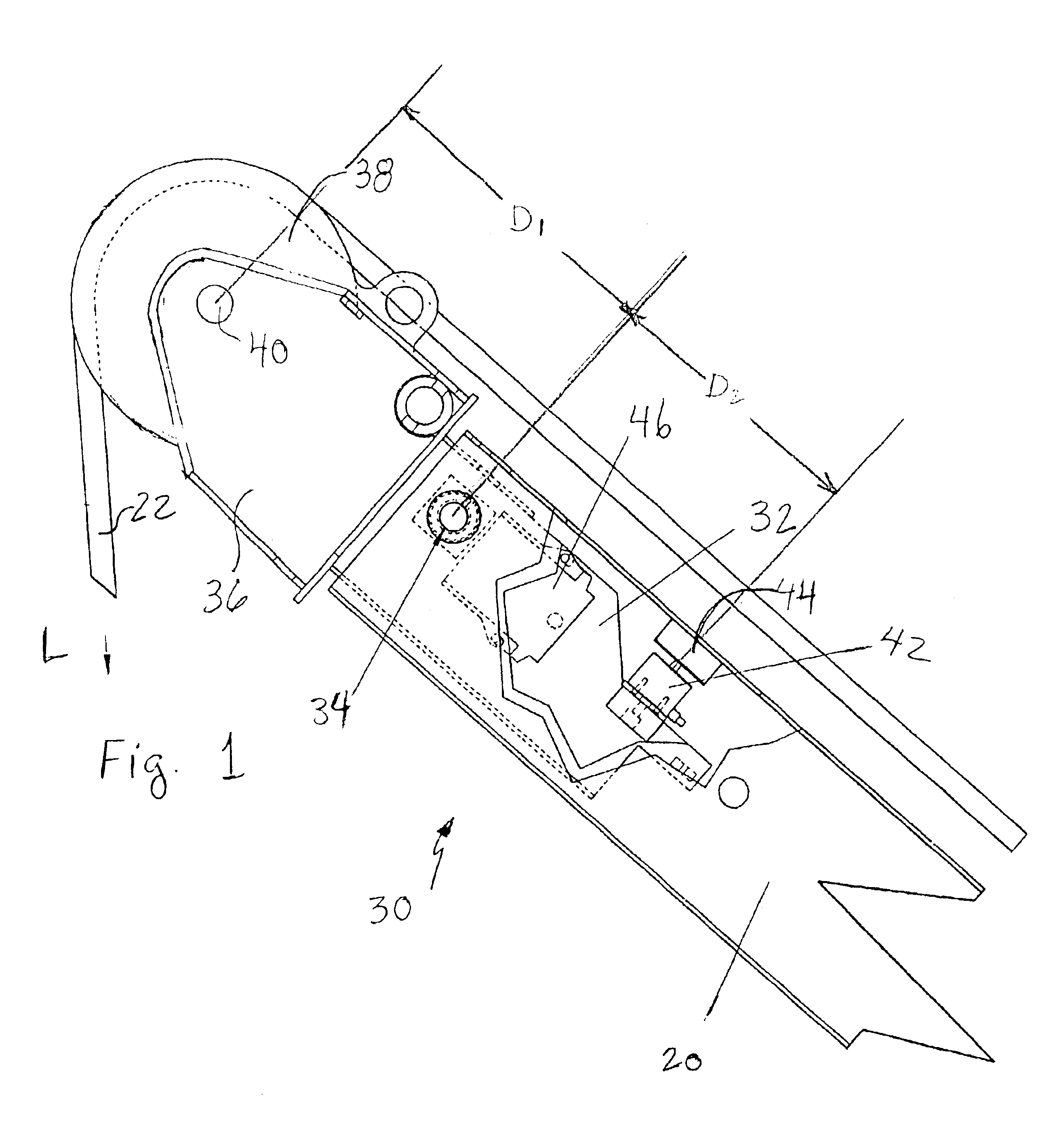 Jib load limiting device