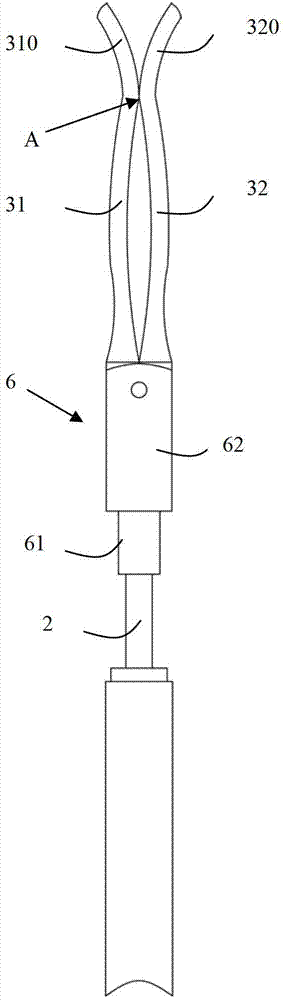 Fallopian tube crushing clamp for laparoscope