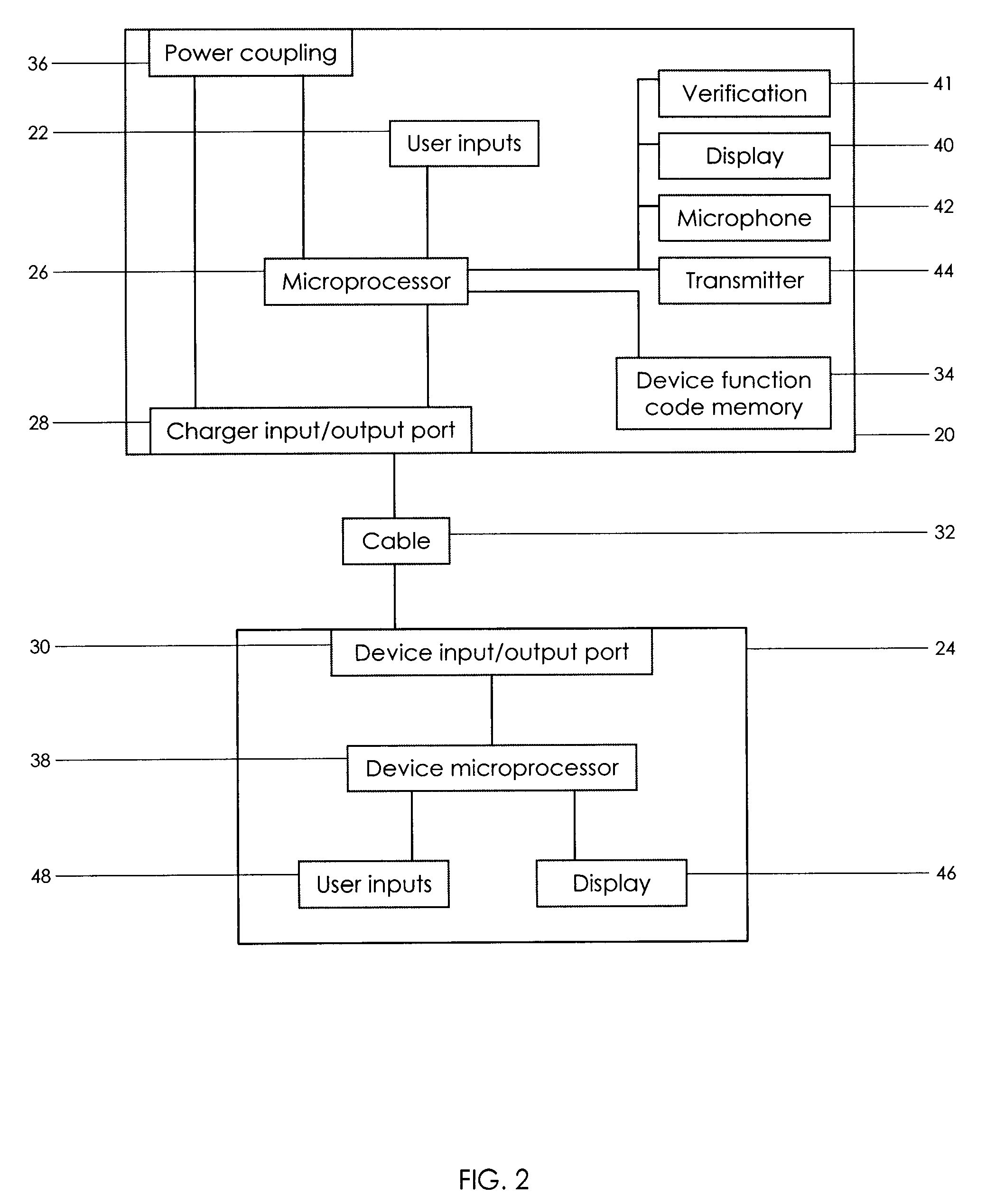 Auxiliary power adapter having device controls