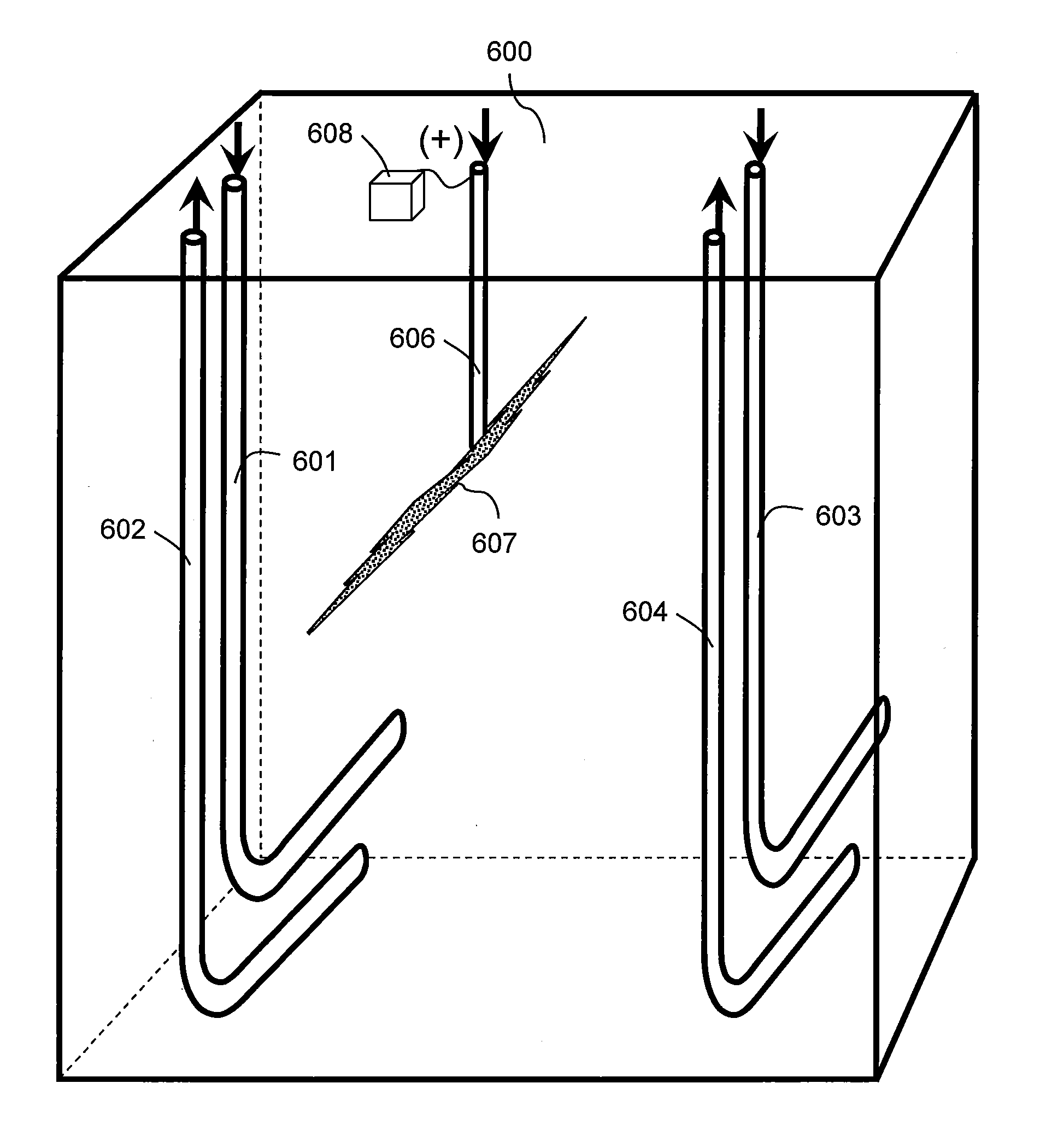 In situ heating for reservoir chamber development