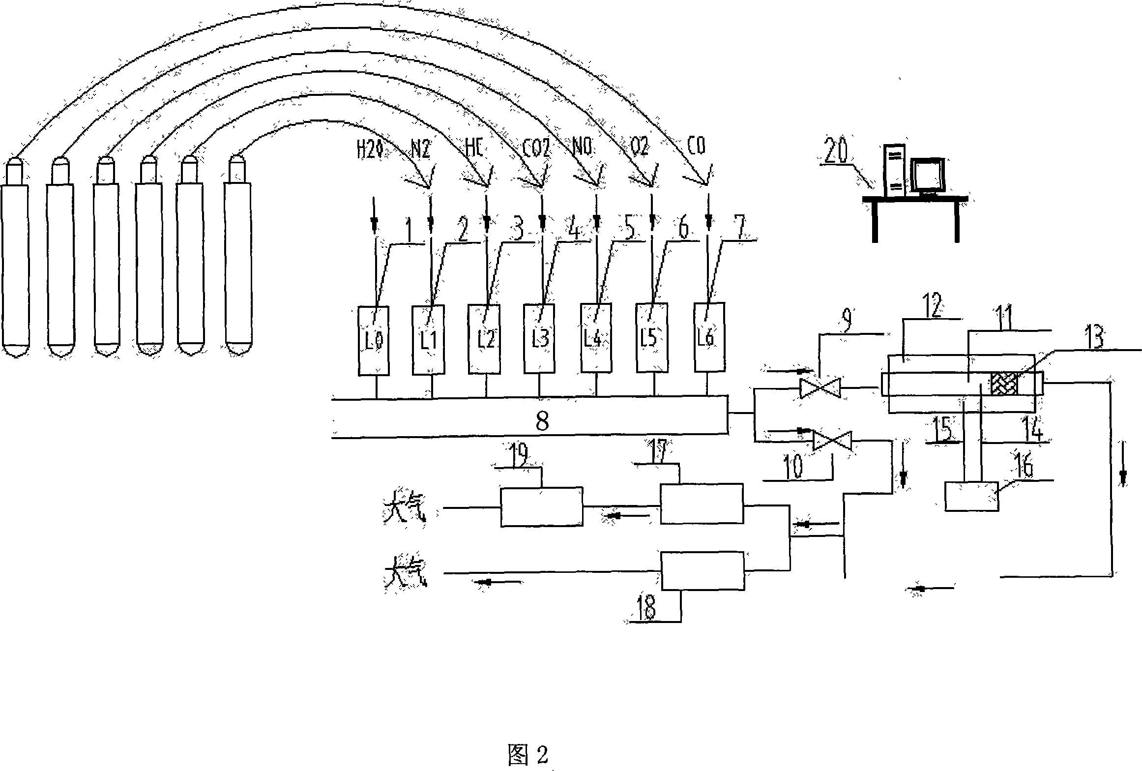 Engine vent gas catalytic cleaner activation evaluating system