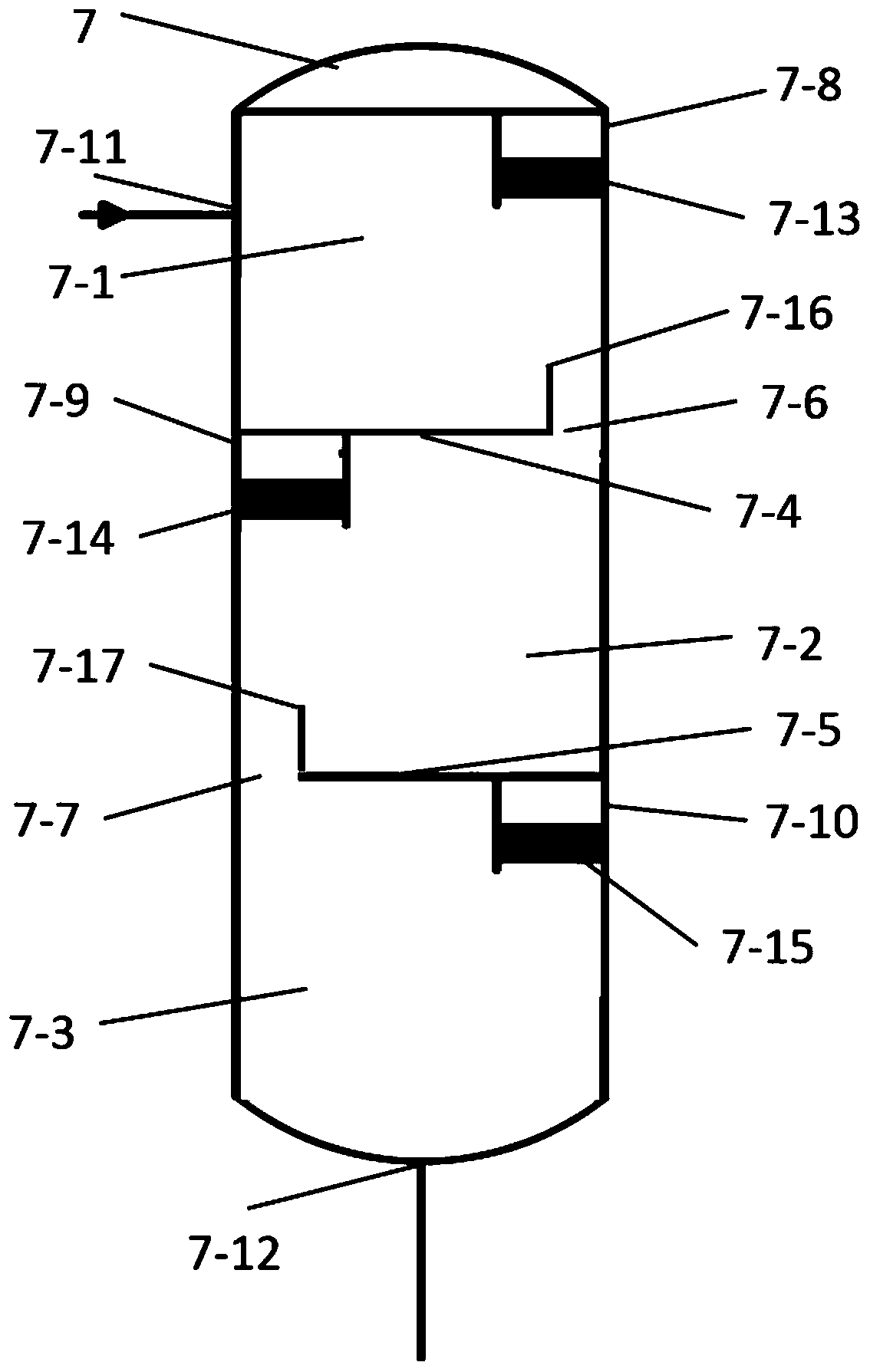 System for concentrating wastewater by heating via low-temperature flue gas