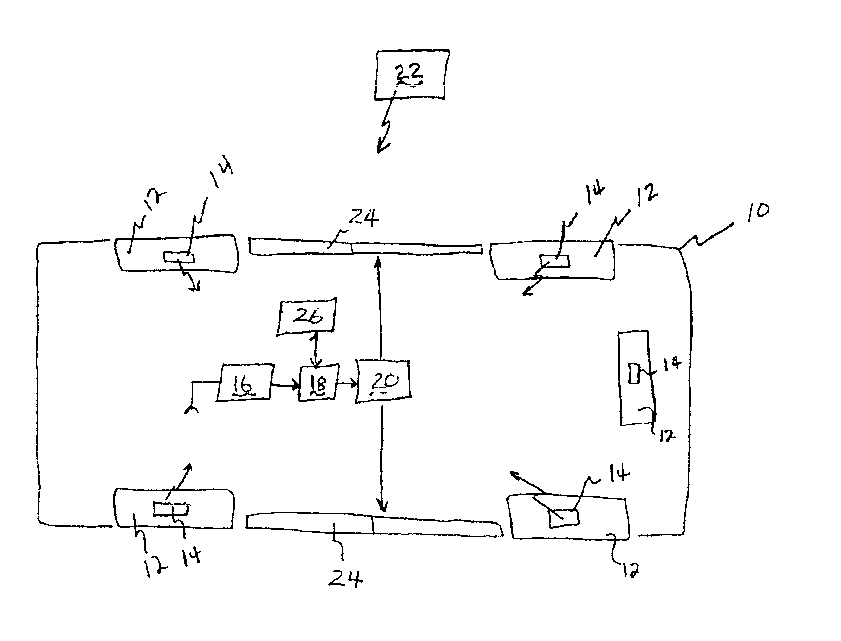 Combined tire pressure monitoring and keyless entry receiver