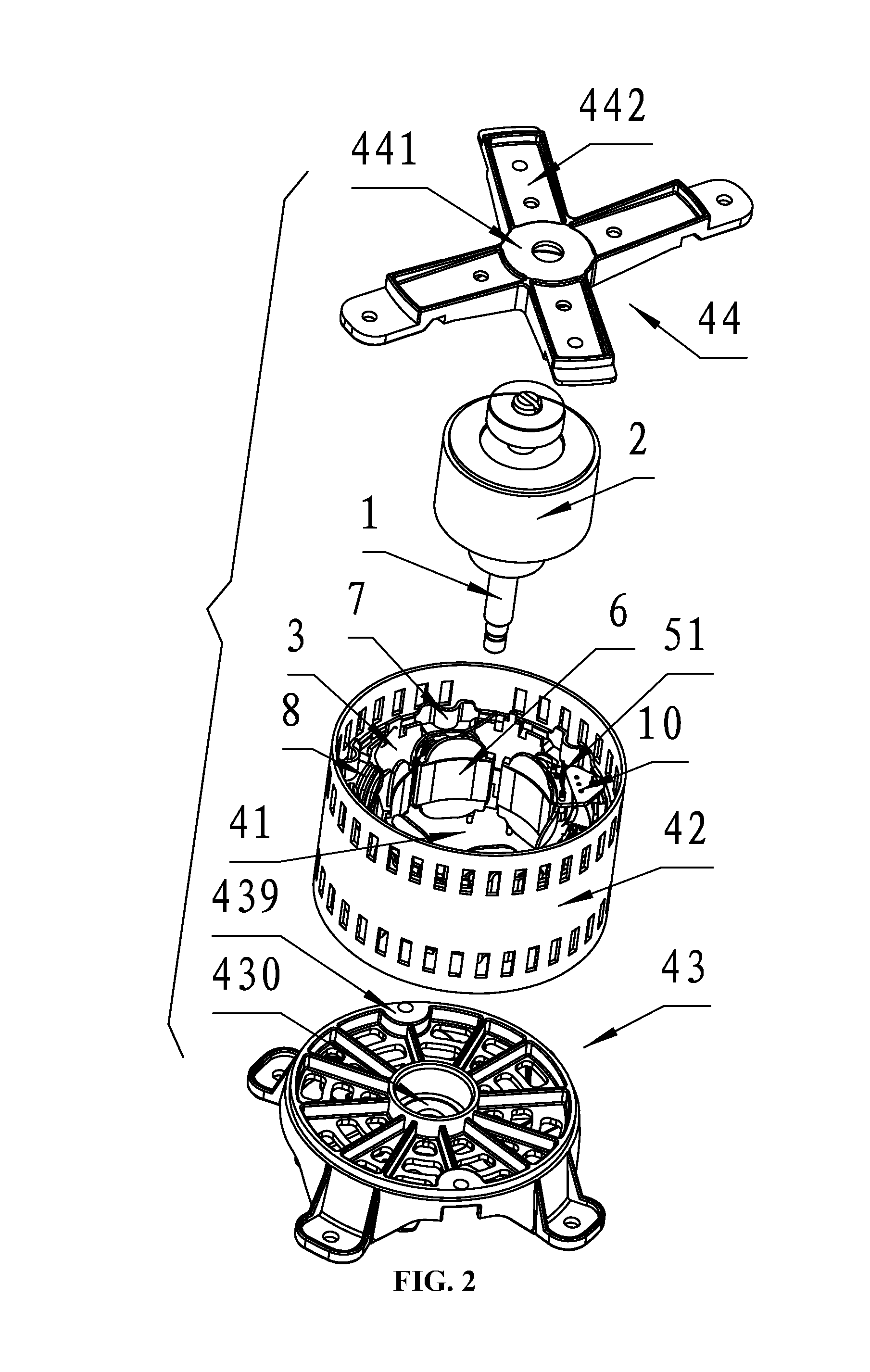 Structure for mounting hall effect sensor of motor