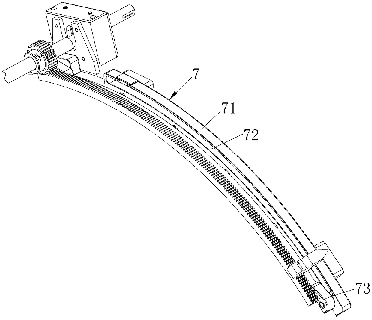 Door body sealing device of ball rolling machine