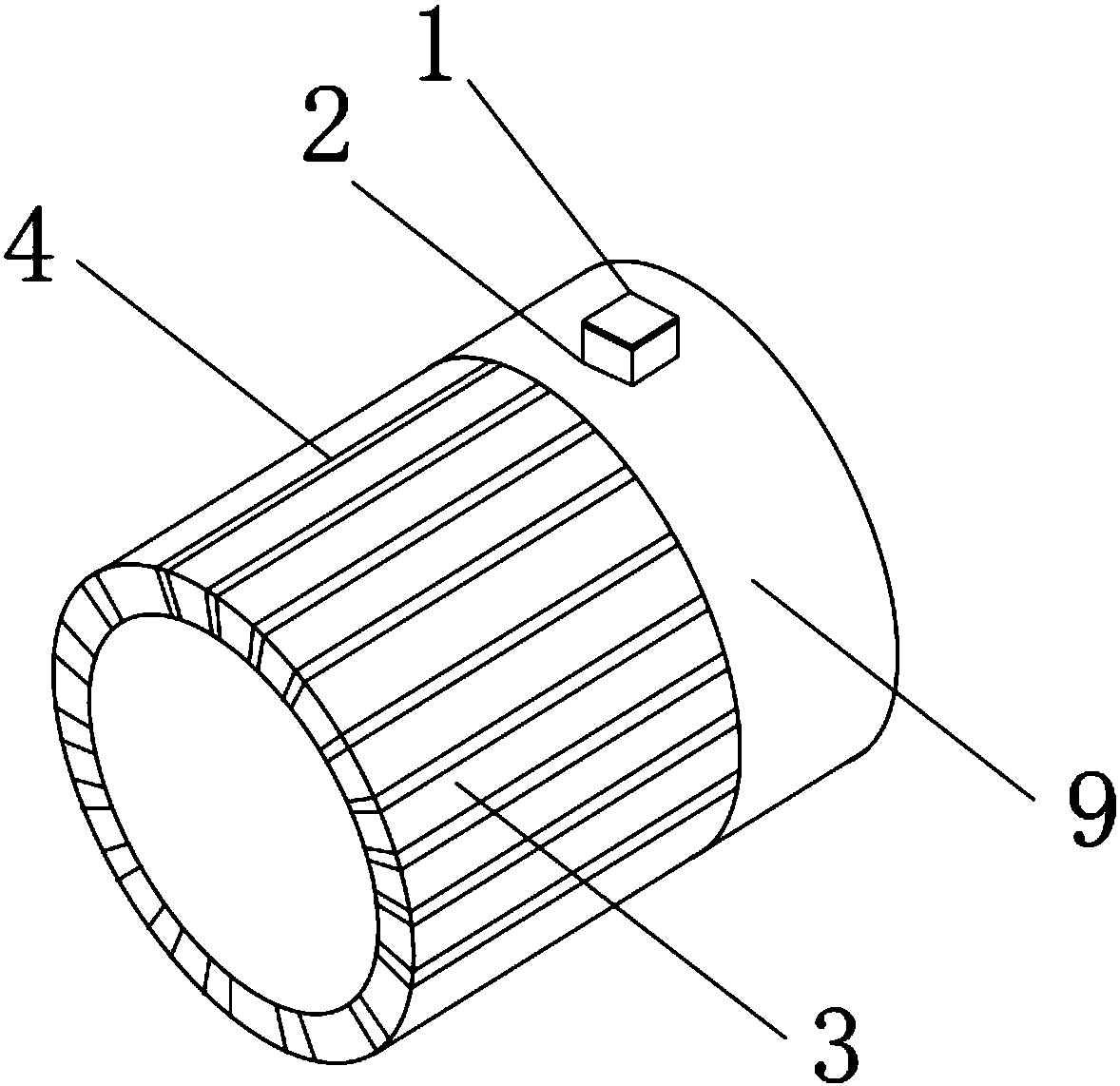 New energy automobile motor with efficient heat dissipation