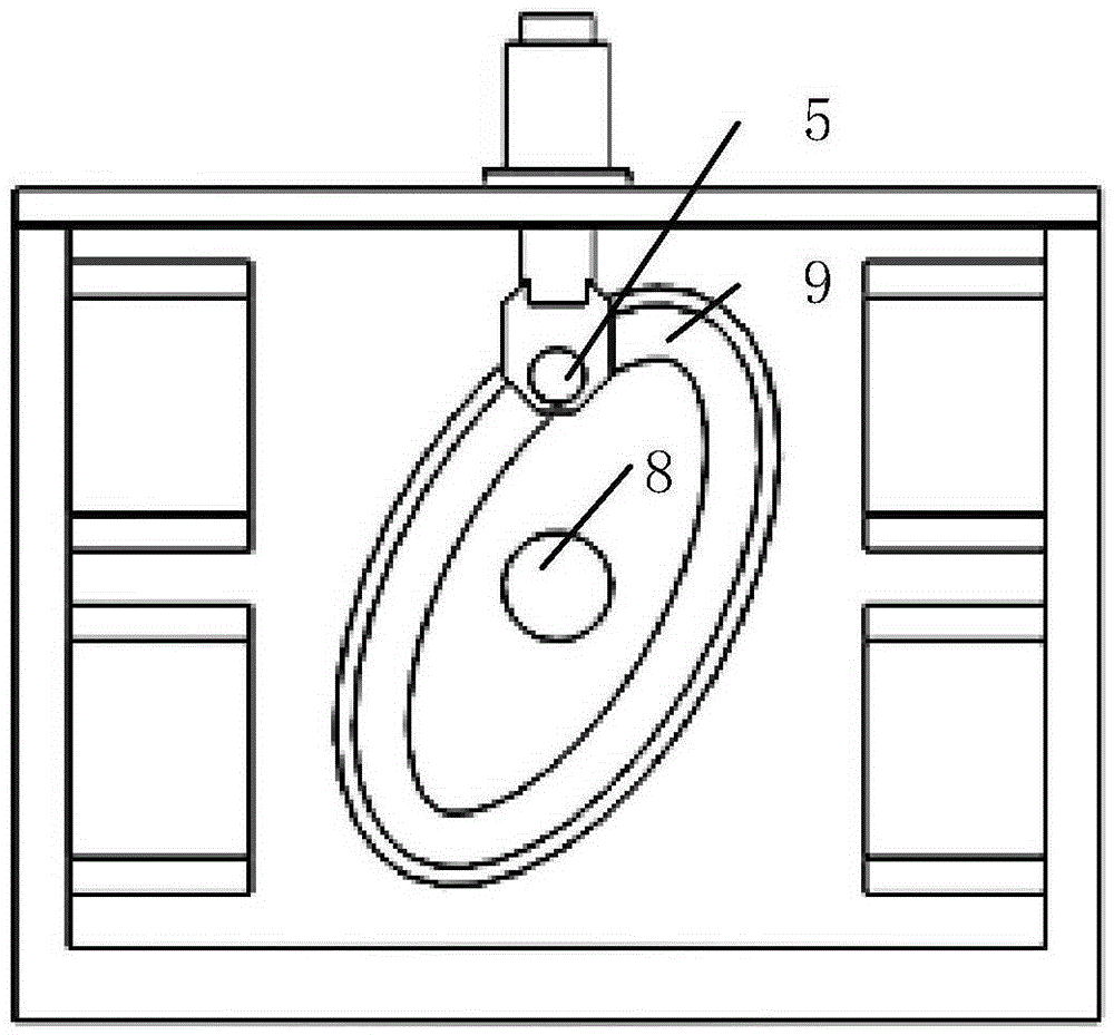 Magnetic cam driving unit, vibration table device and linear driving device