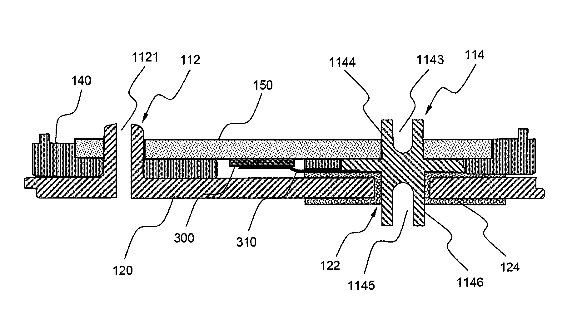 Battery pack containing PCM employed with safety member