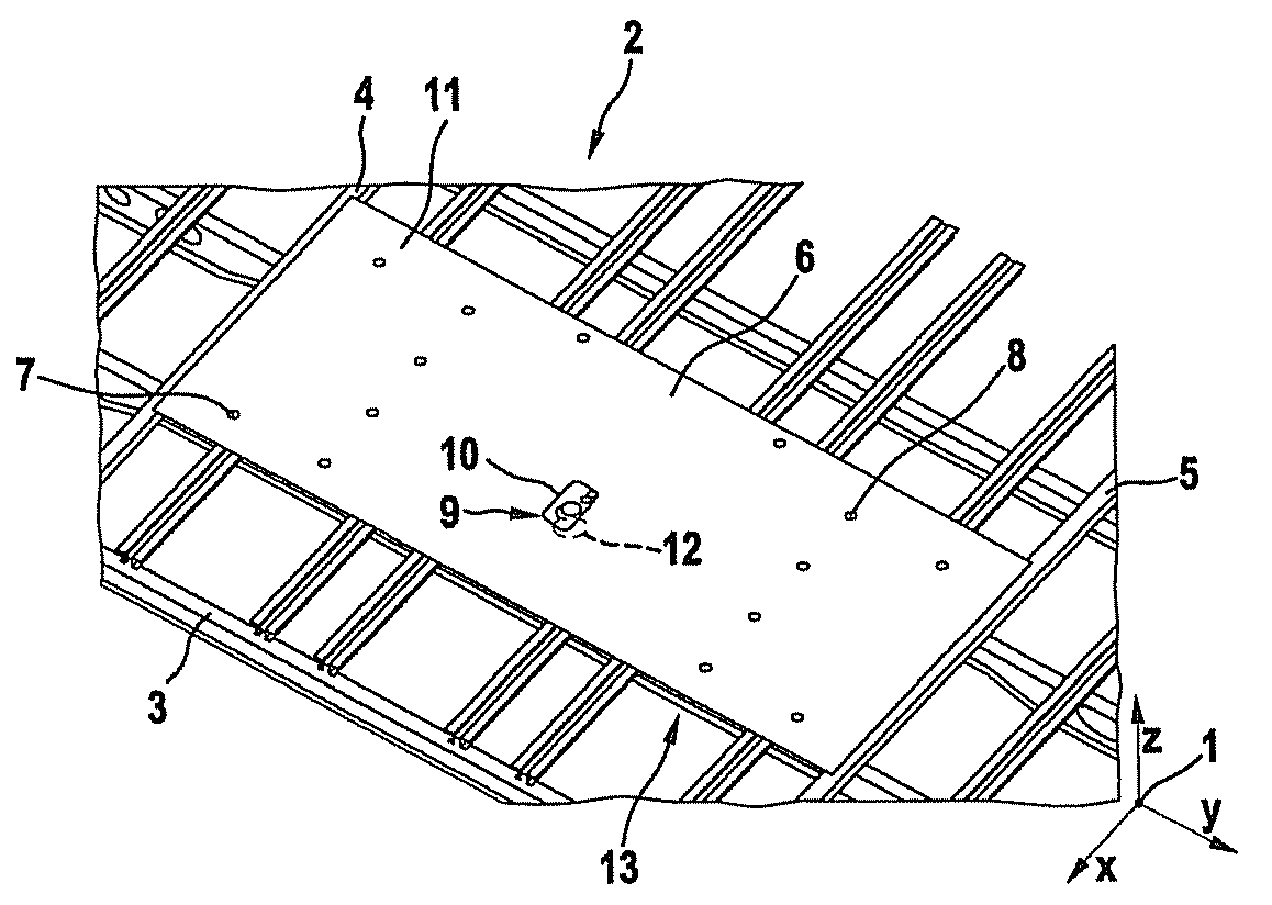 Floor plate for covering a floor framework in an aircraft