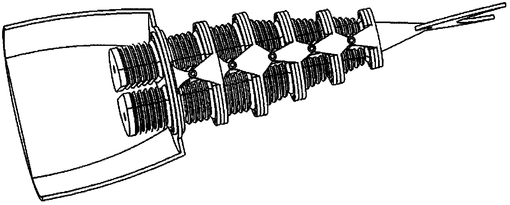 Deformable bionic power conversion impeller by means of fin undulation and hydraulic volumetric difference