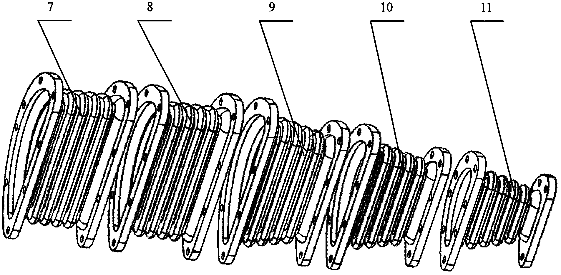 Deformable bionic power conversion impeller by means of fin undulation and hydraulic volumetric difference