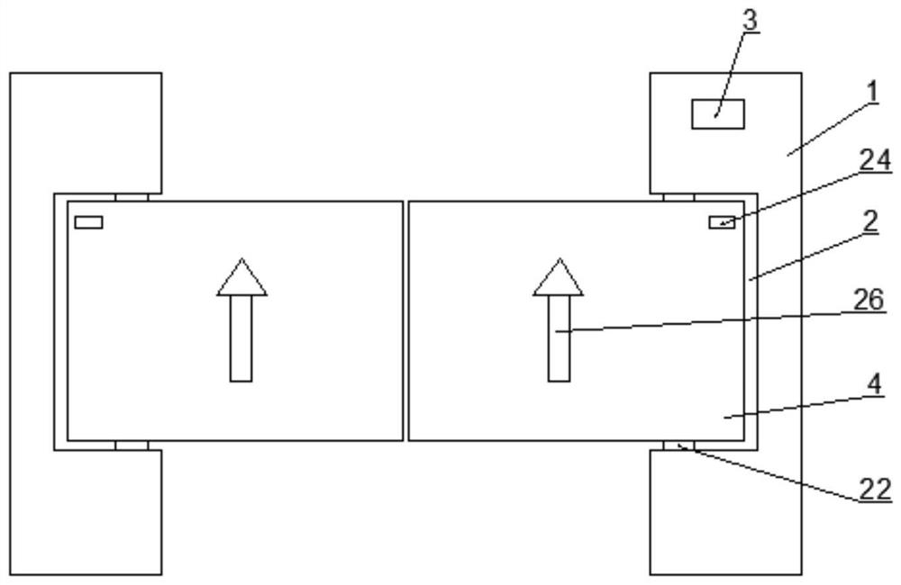 Swing gate with anti-collision function