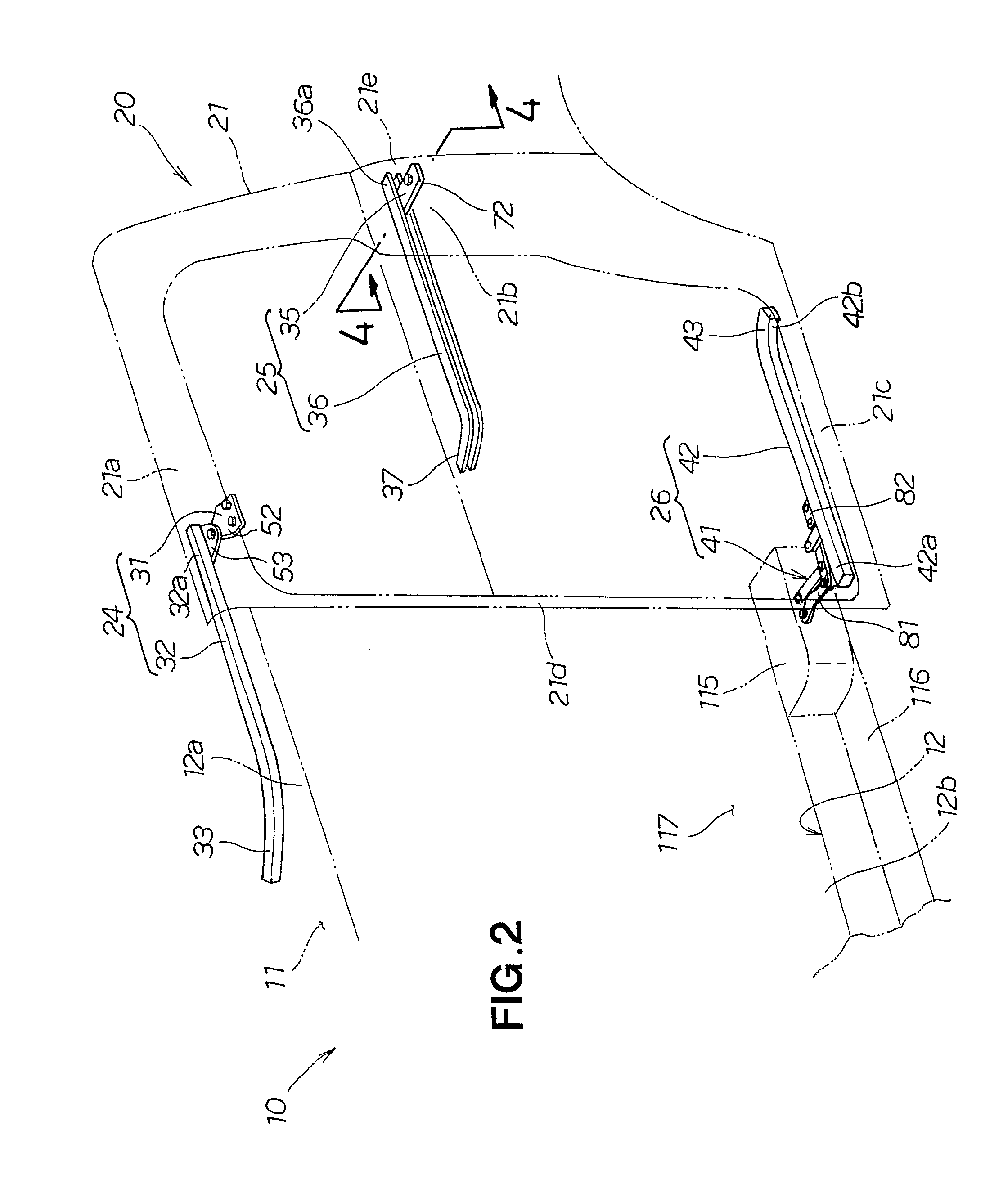 Vehicle slide door structure