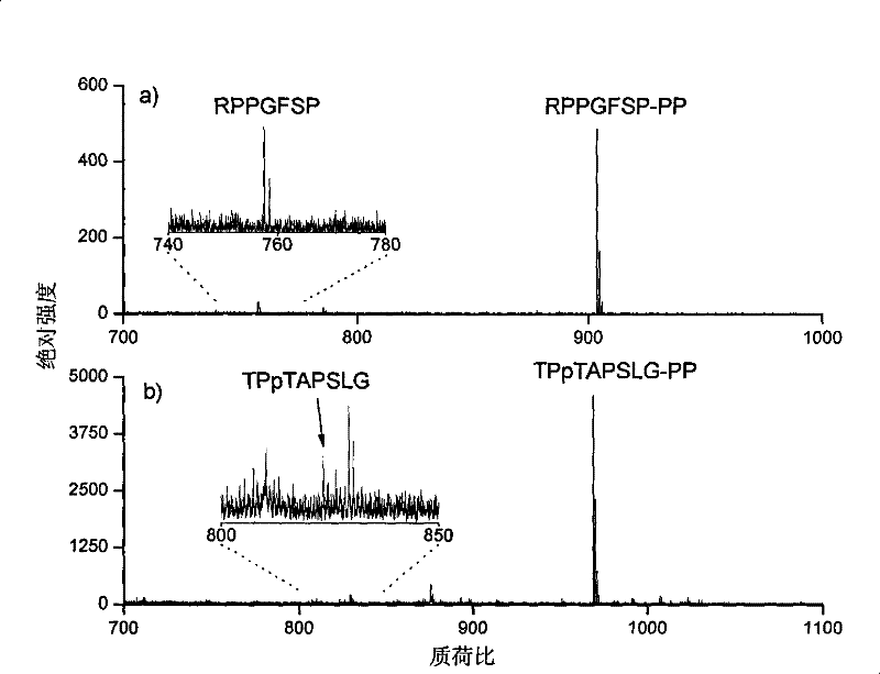 Method for enhancing ionization efficiency of peptide segment