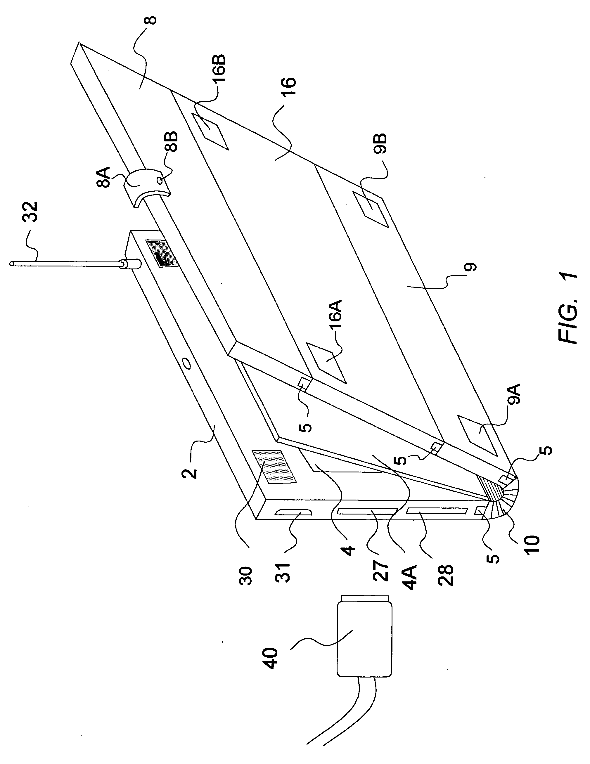 Notebook computer with replaceable battery unit