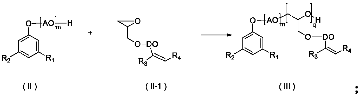 Hydrogenated reactive emulsifier with excellent stability and water resistance, and preparation method and application thereof