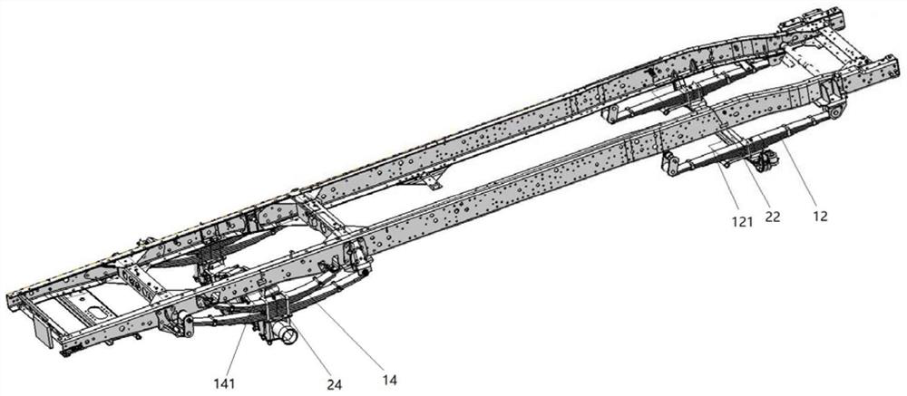 Two-axle automobile load weighing system