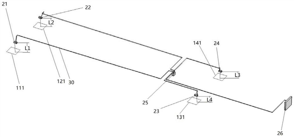 Two-axle automobile load weighing system