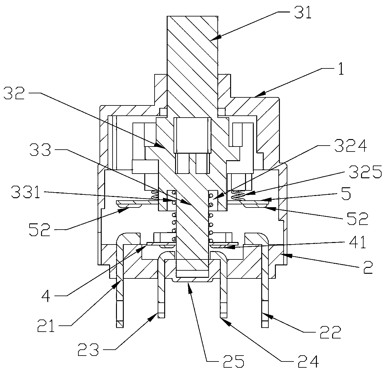 Water level gauge switch valve for intelligent water conservancy system